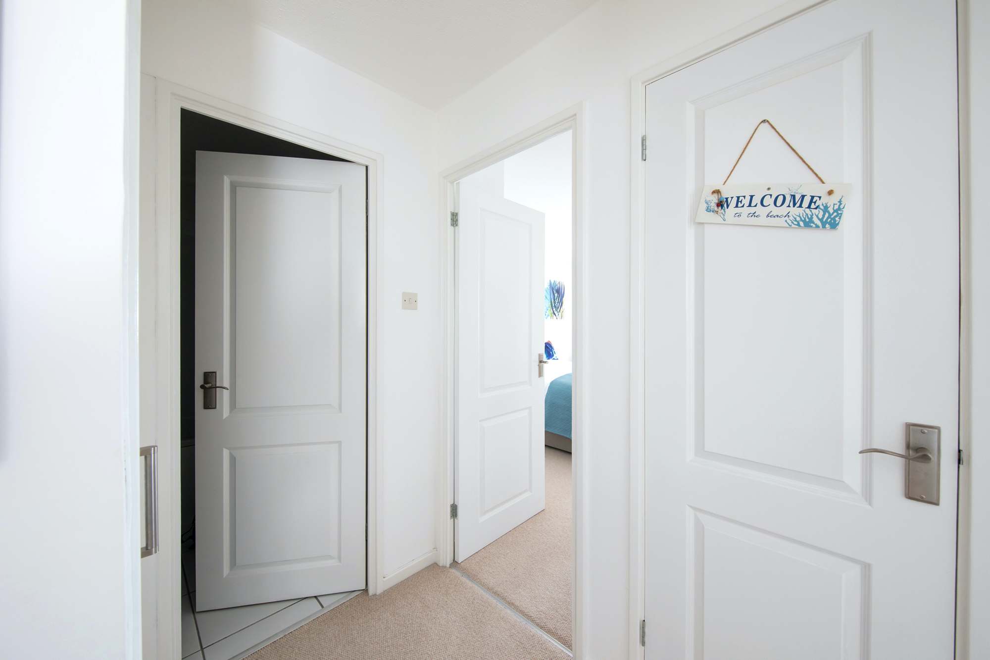 Light & bright decor throughout.