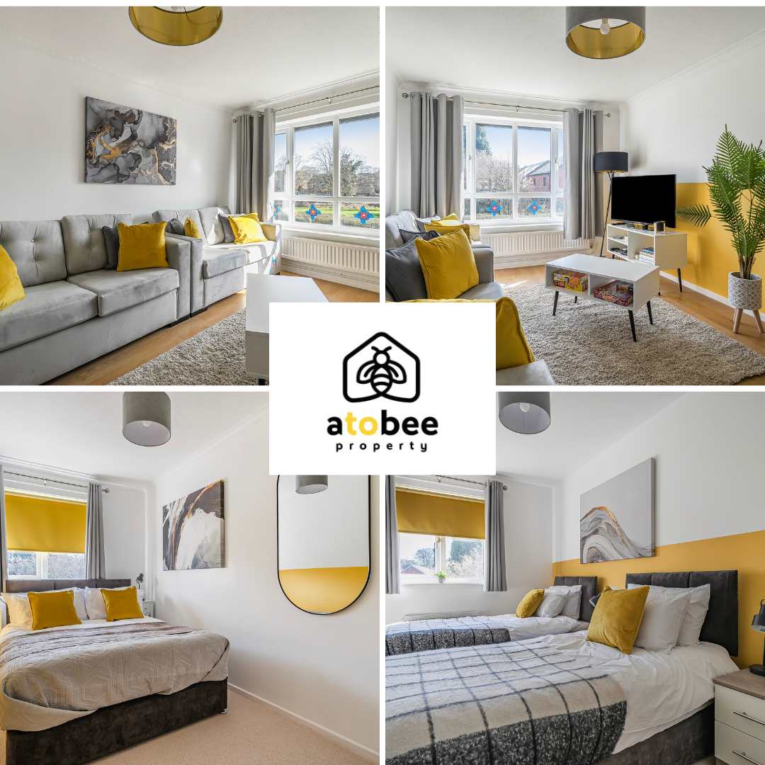 Stylish 2BR Apartment near MCR Airport serviced apartment - Wythenshawe - VivreStays