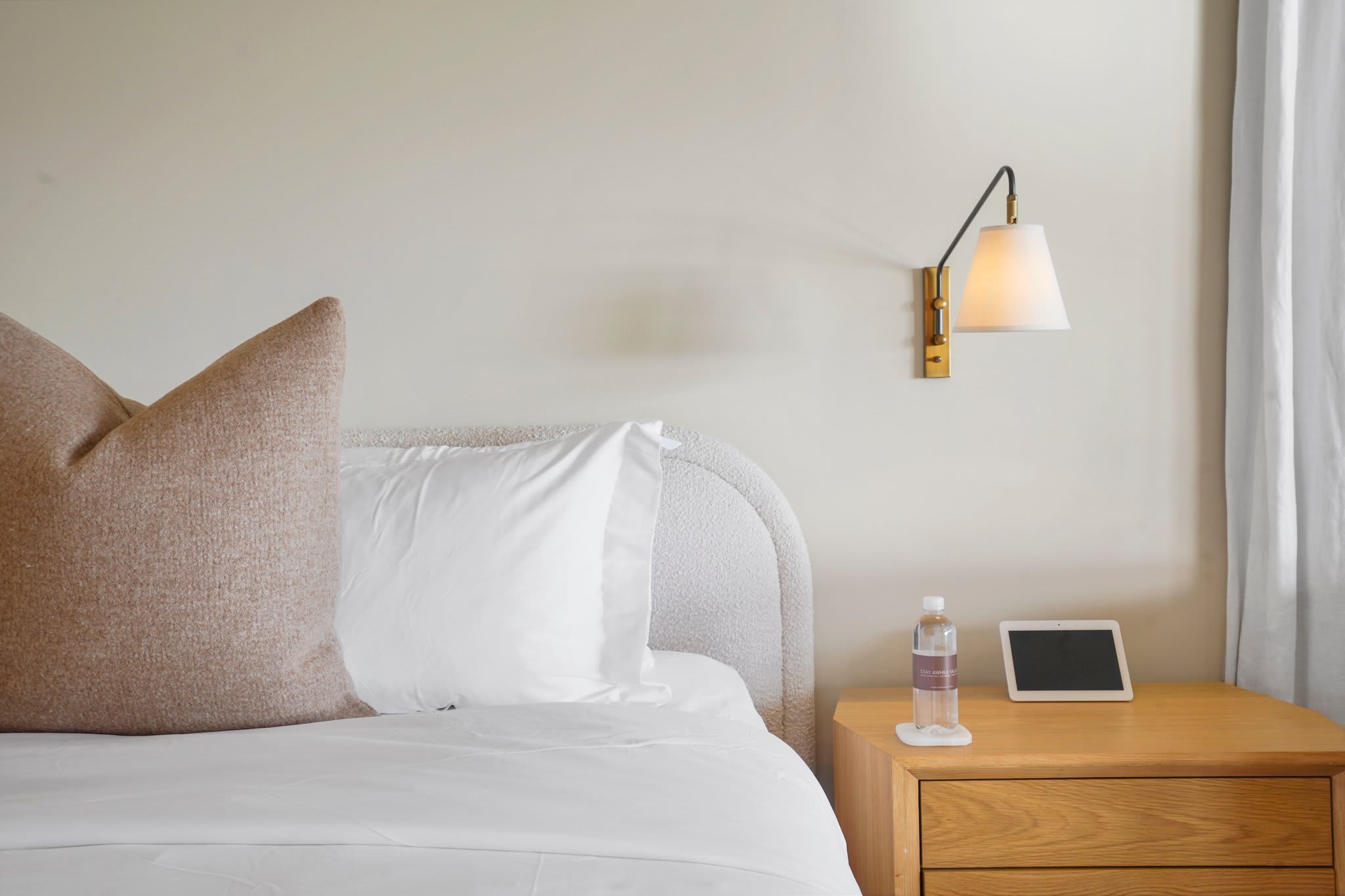 Drift off in premium sheets, tailored for deep, uninterrupted rest.