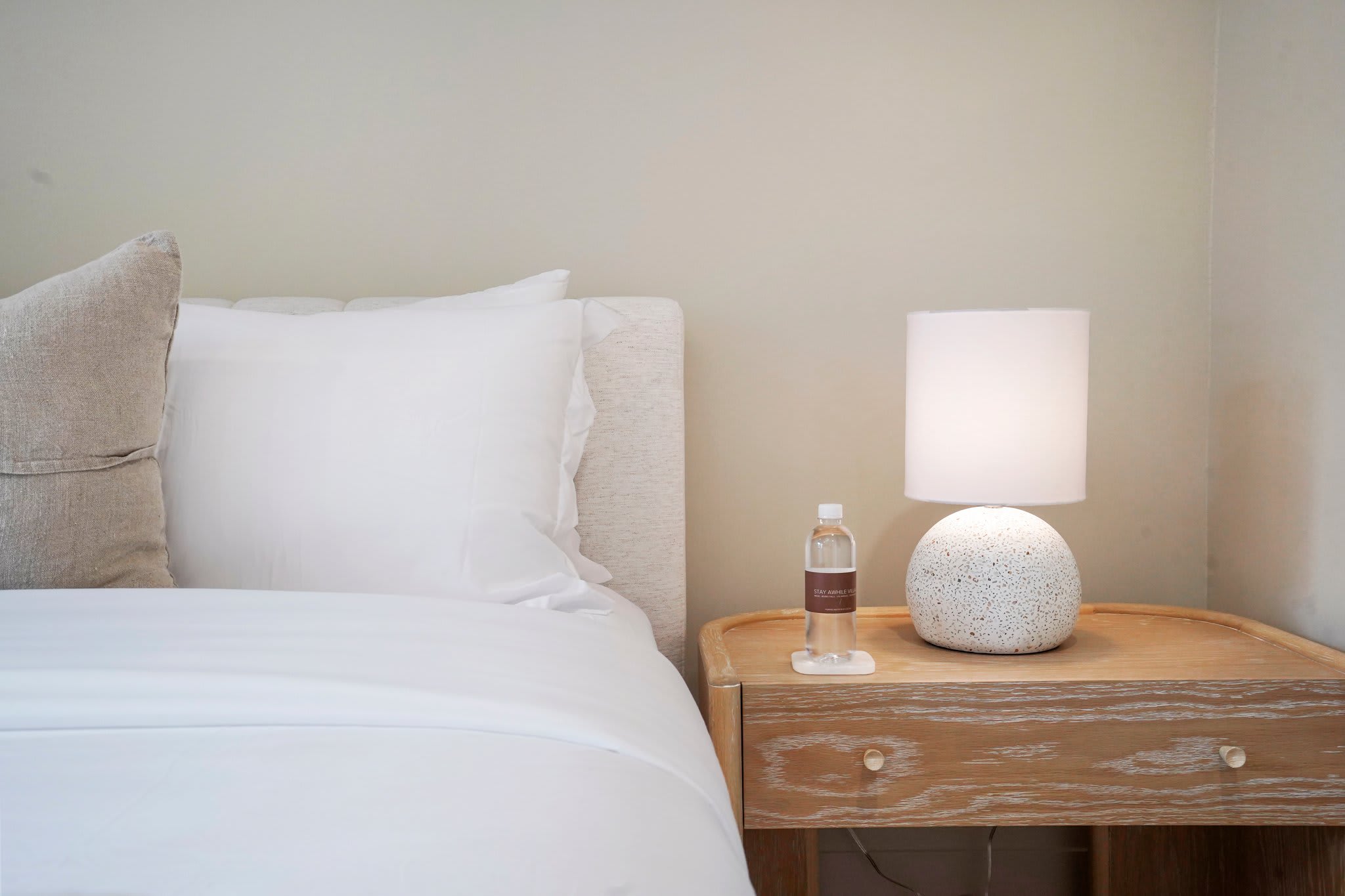 Every bed is dressed in crisp, breathable fabrics for ultimate comfort.