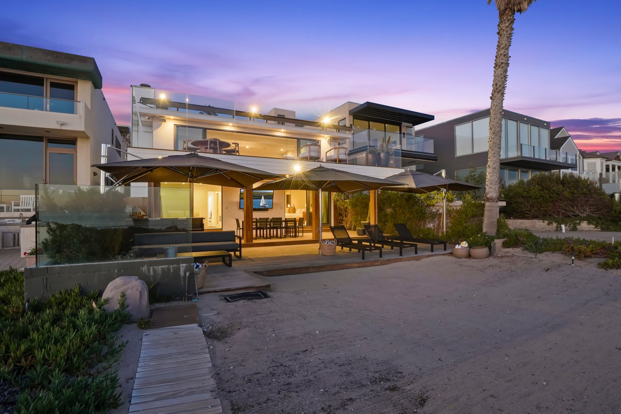 Where beachfront luxury meets starlit evenings.