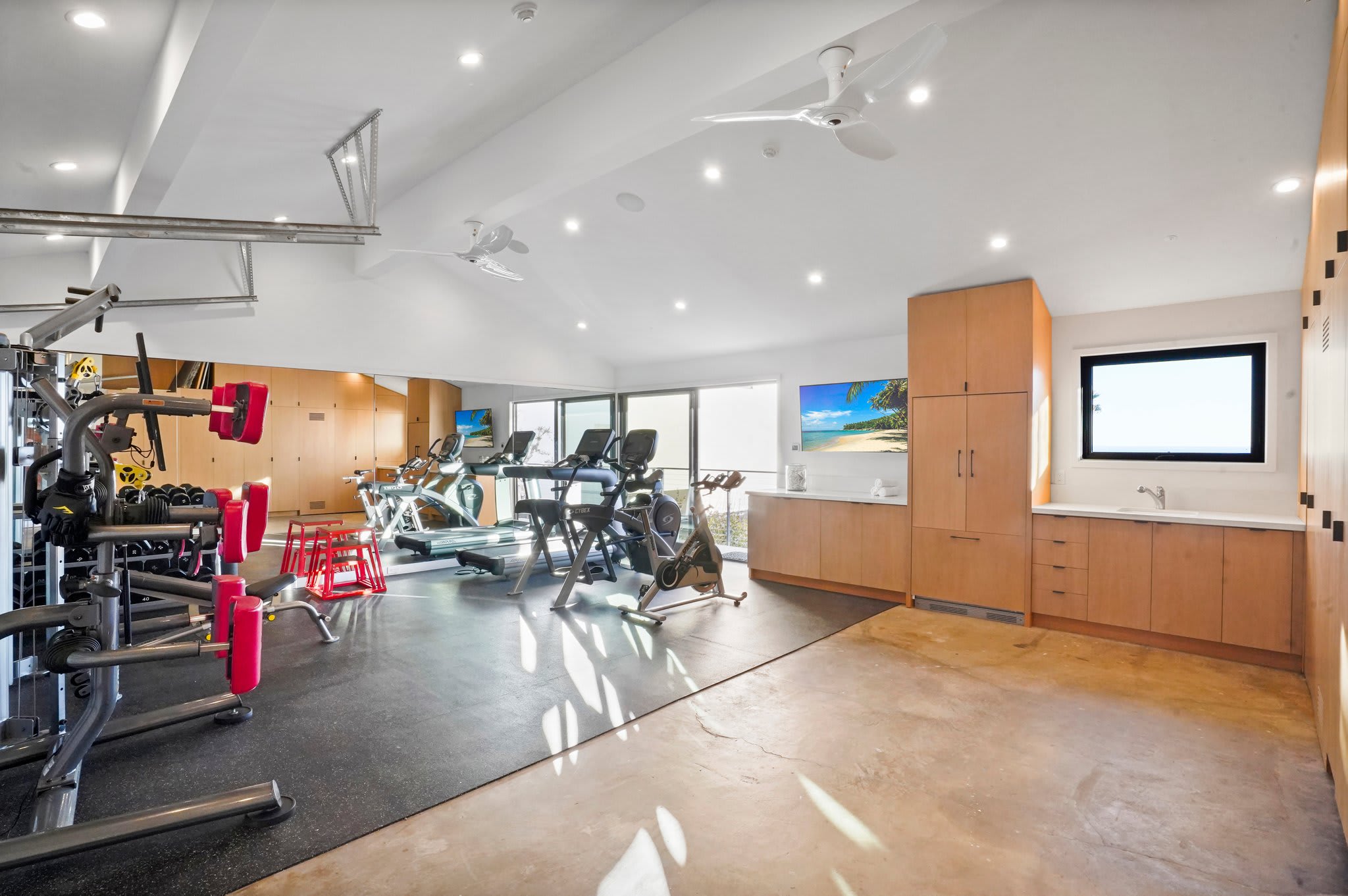Train with top-tier equipment in a private, fully equipped gym.