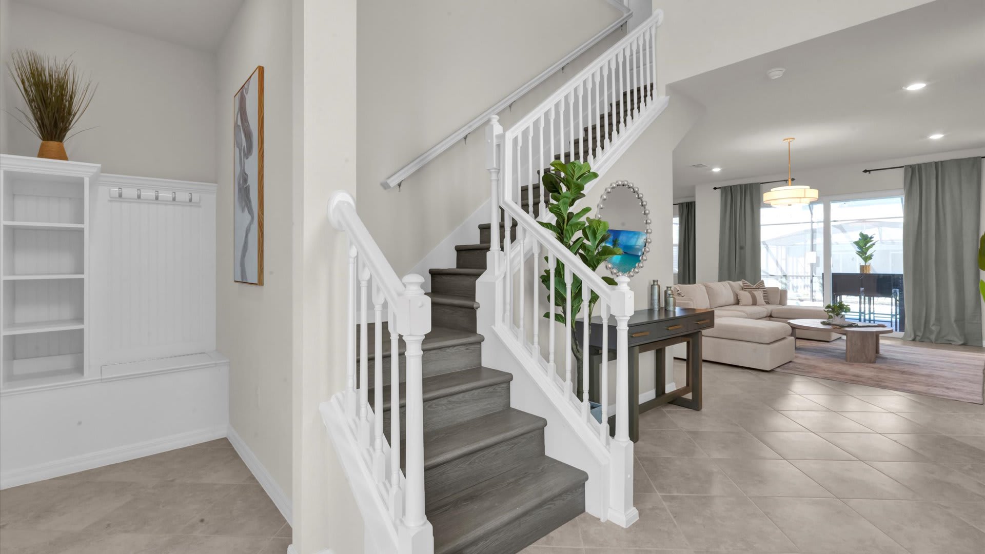 Staircase leading upstairs 