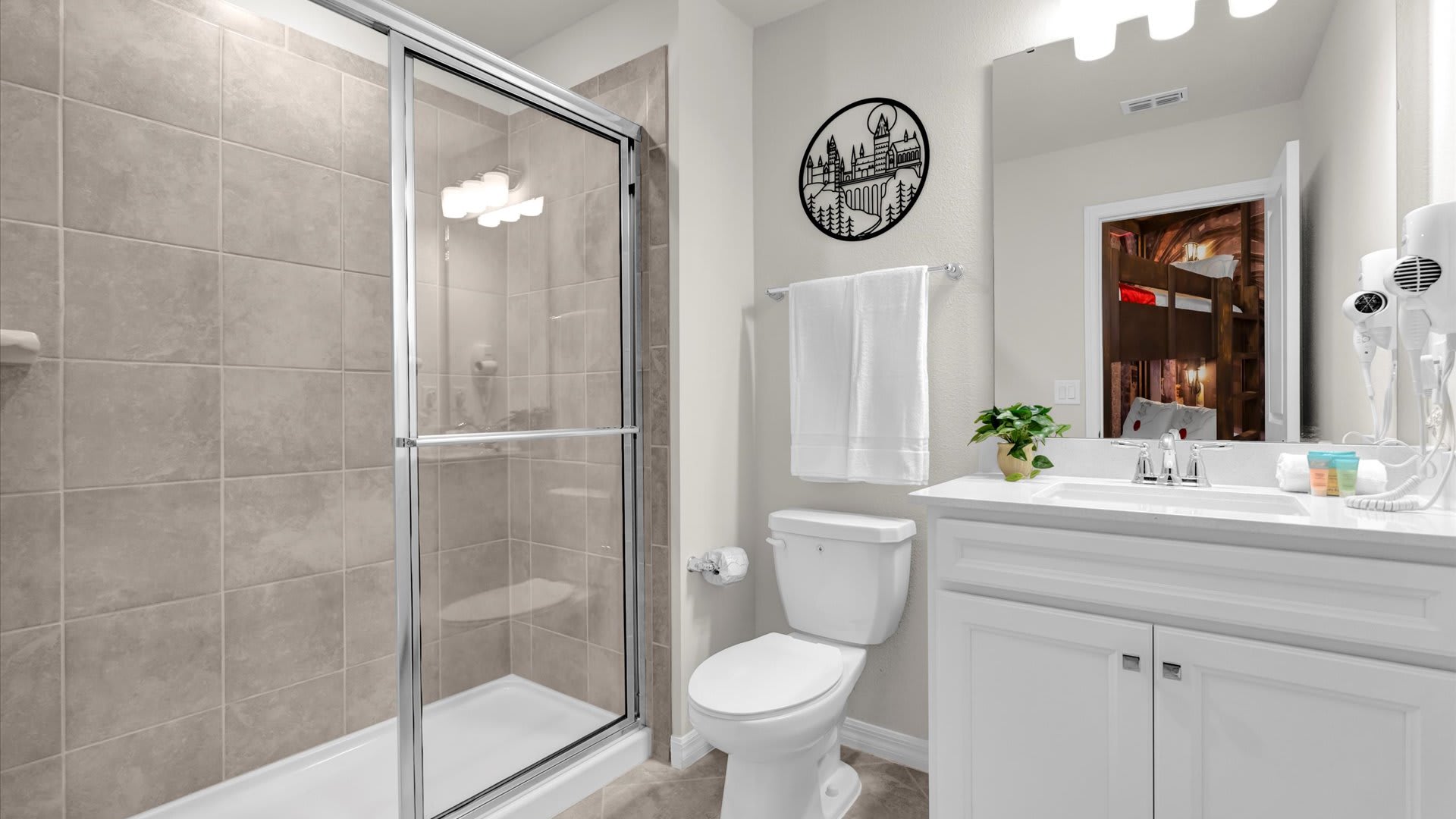 En-suite bathroom with standing shower