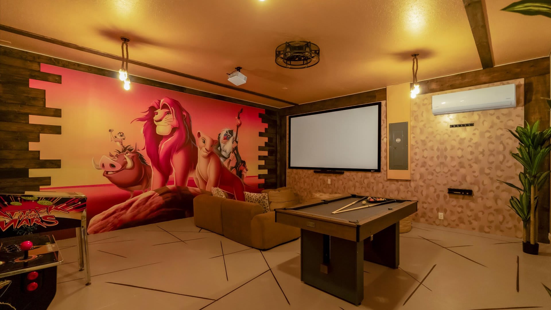 Safari Lion King themed Movie Theater 