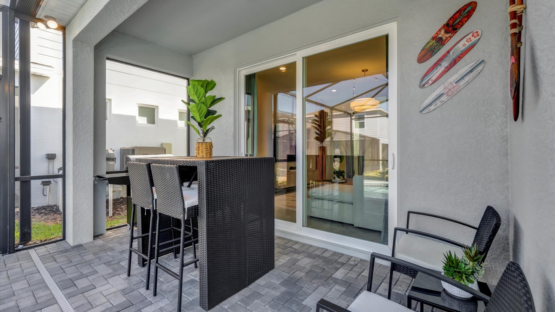 Furnished outdoor patio area