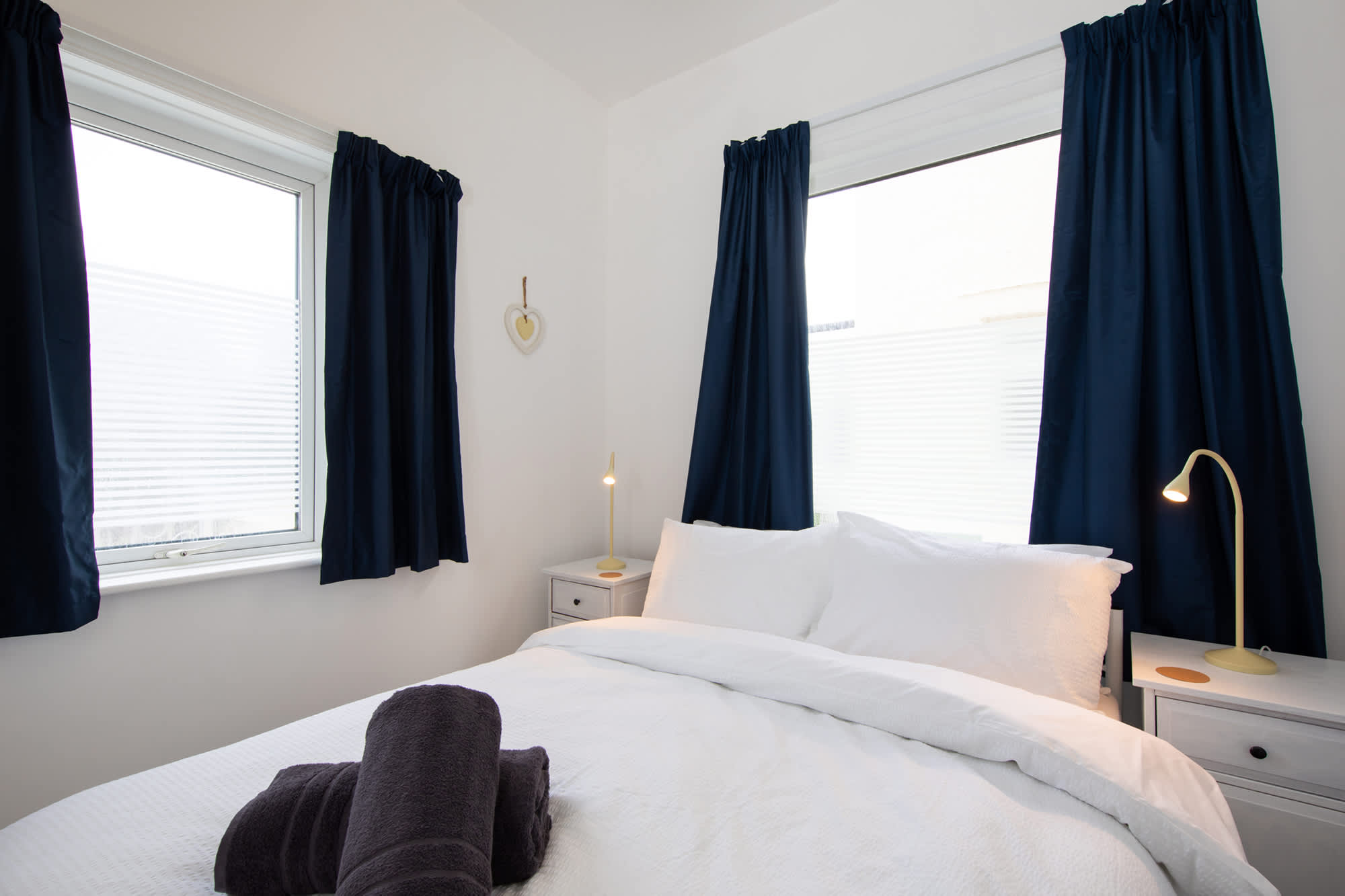 Relax into your warm, cozy bed each night after a day spent exploring the town