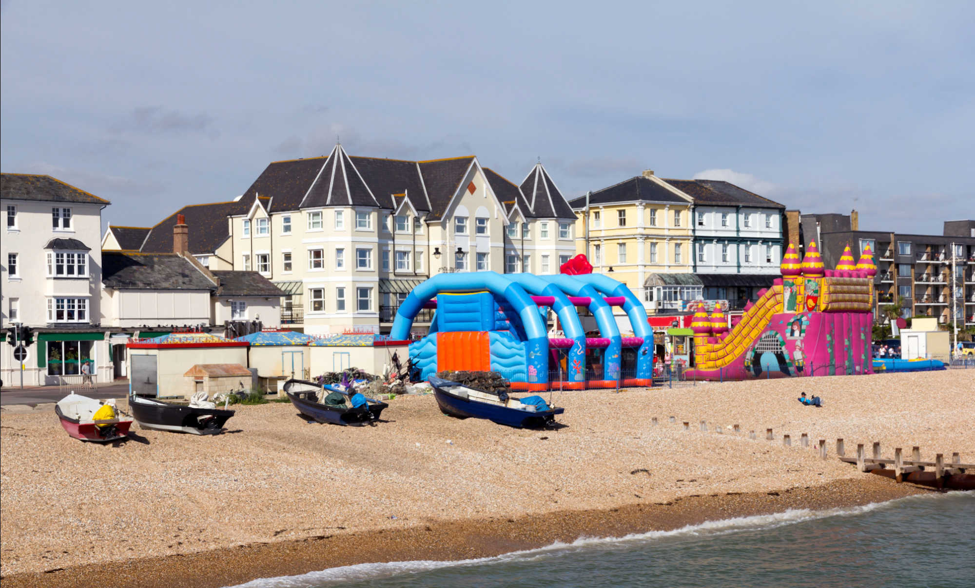 Just a 10 minute walk along the beach will take you right in the heart of town
