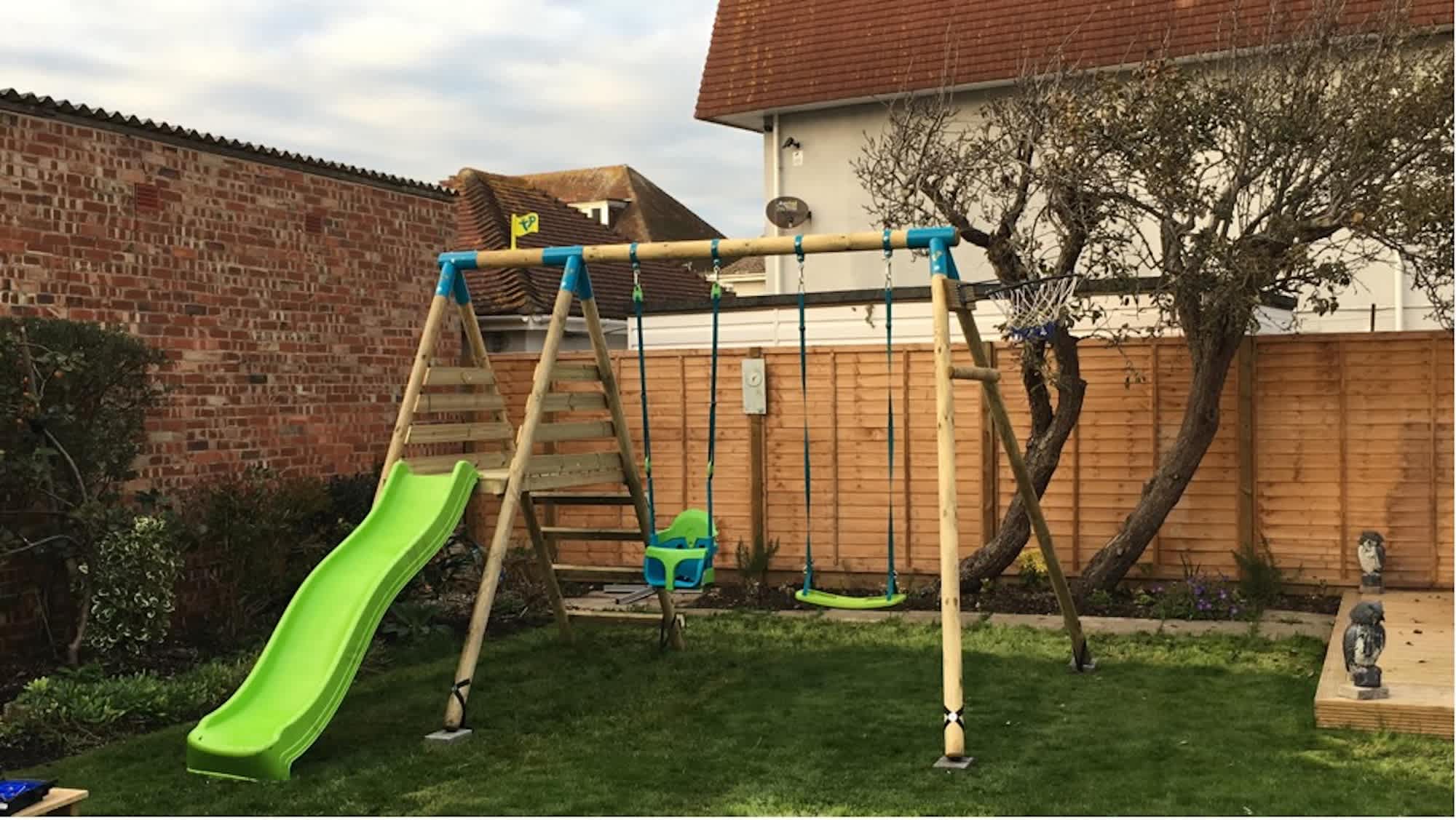 New for 2022, a lovely swing set for the kids!