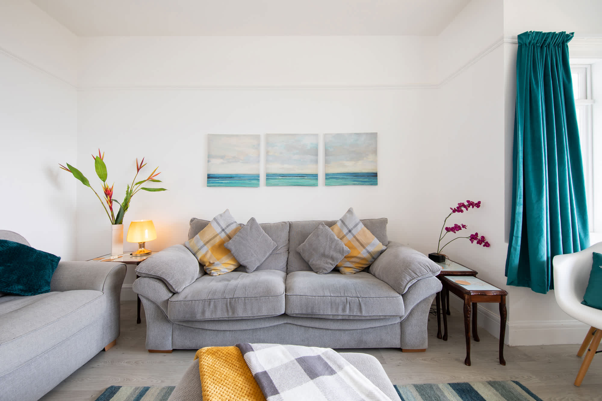 Sit together in the lounge for a movie night on the comfy sofas