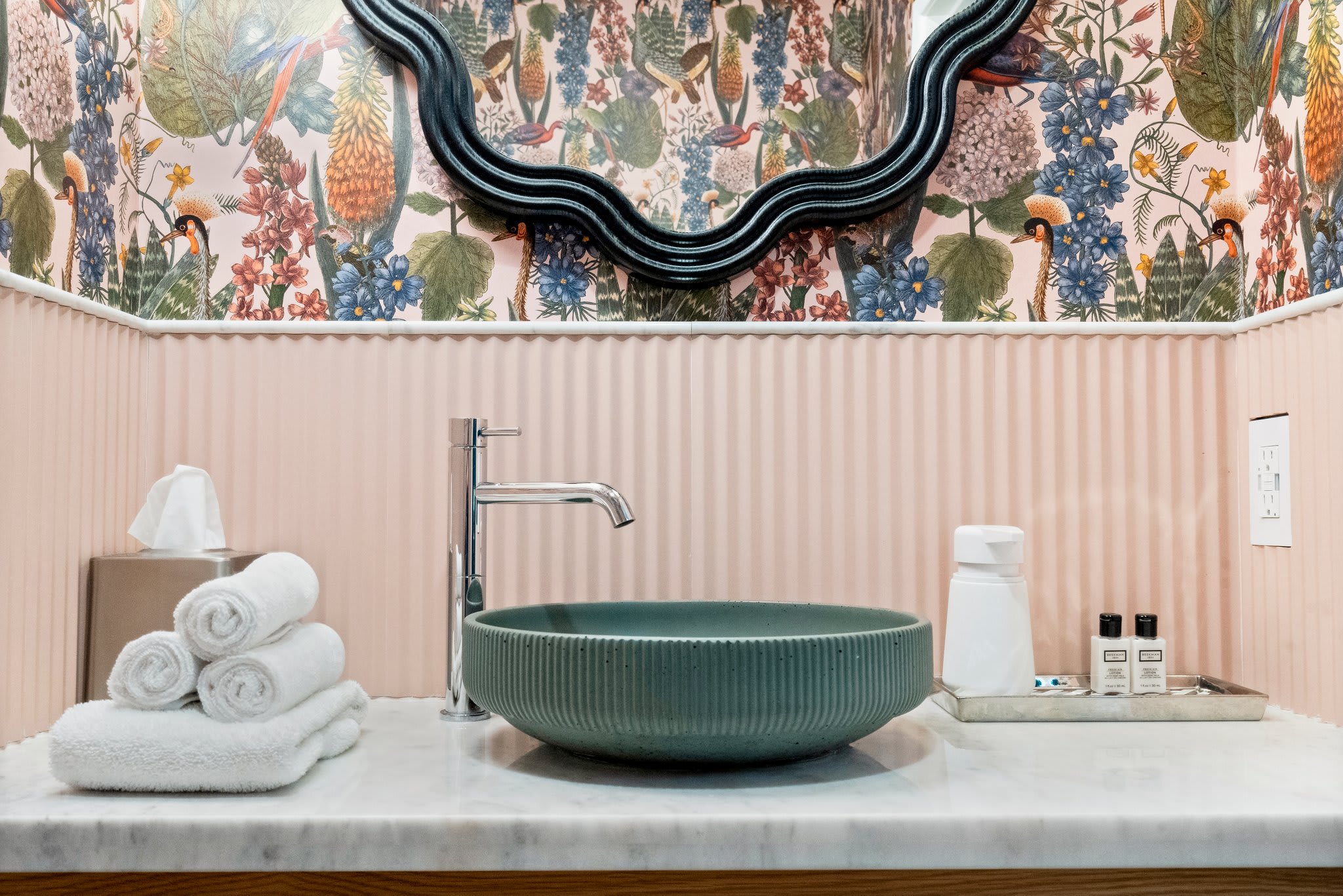 A chic blend of modern artistry and timeless charm.