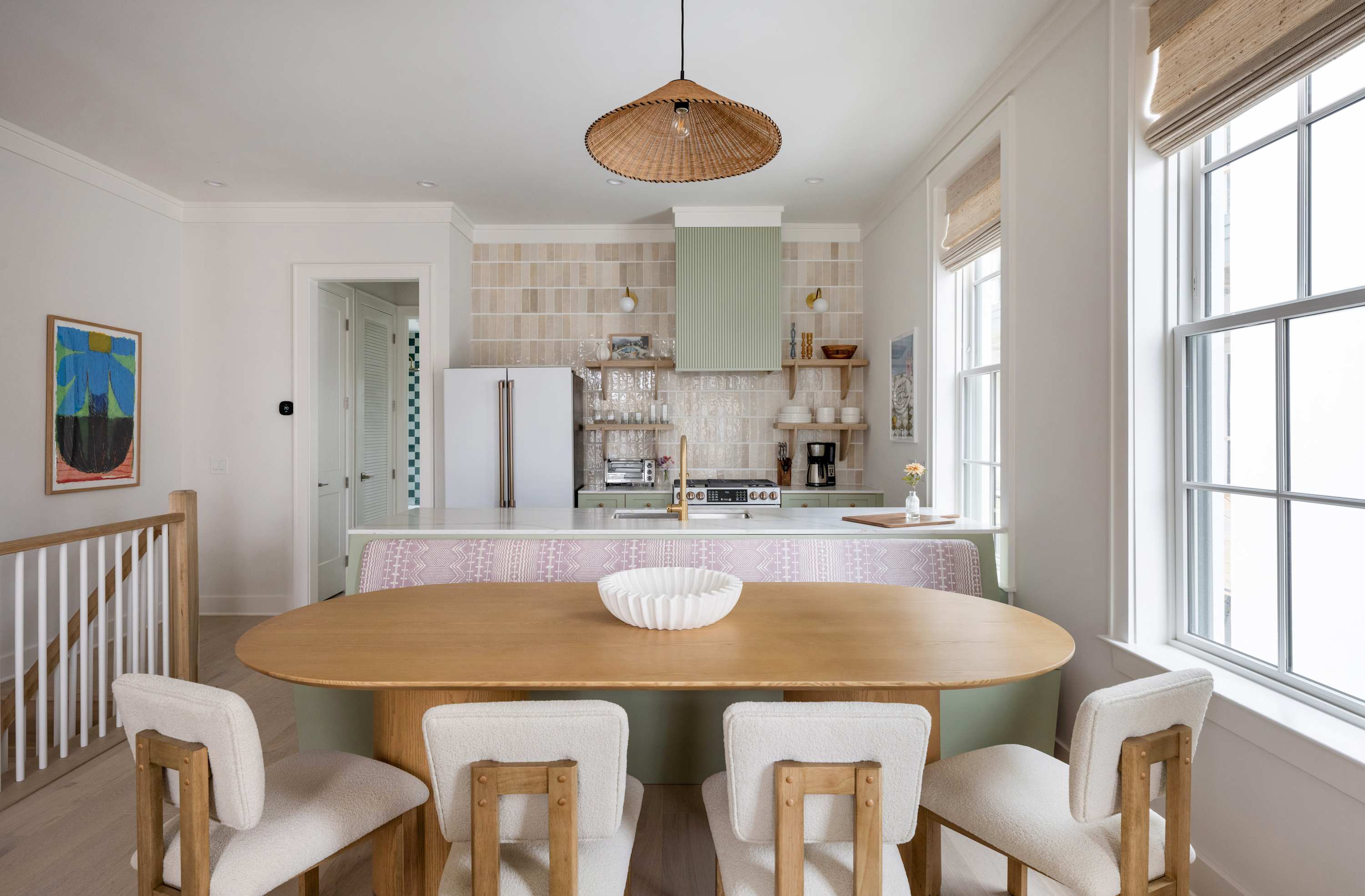 Fully equipped kitchen with everything you need to cook a meal plus dining seating for 8