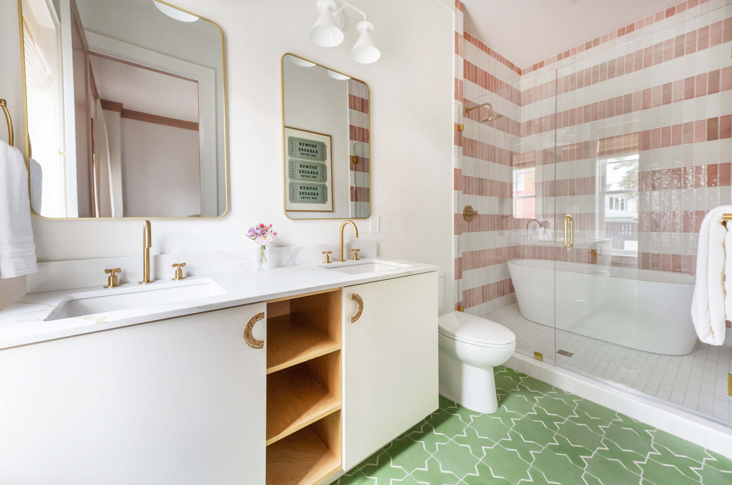 Bathroom #1: Walk-In Shower + Bath tub + Double Vanity
