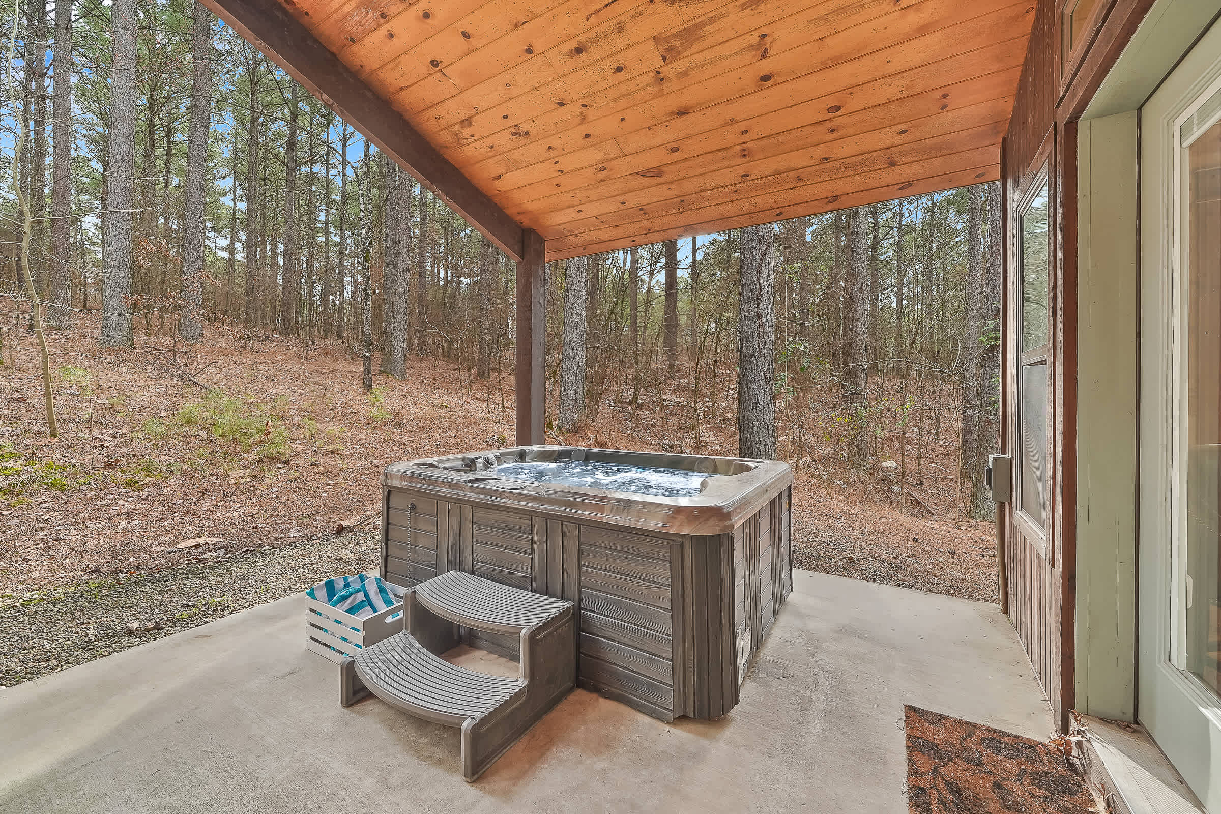 NEW! Prime Cabin Chateau, Hot Tub-Firepit-Sleeps 6