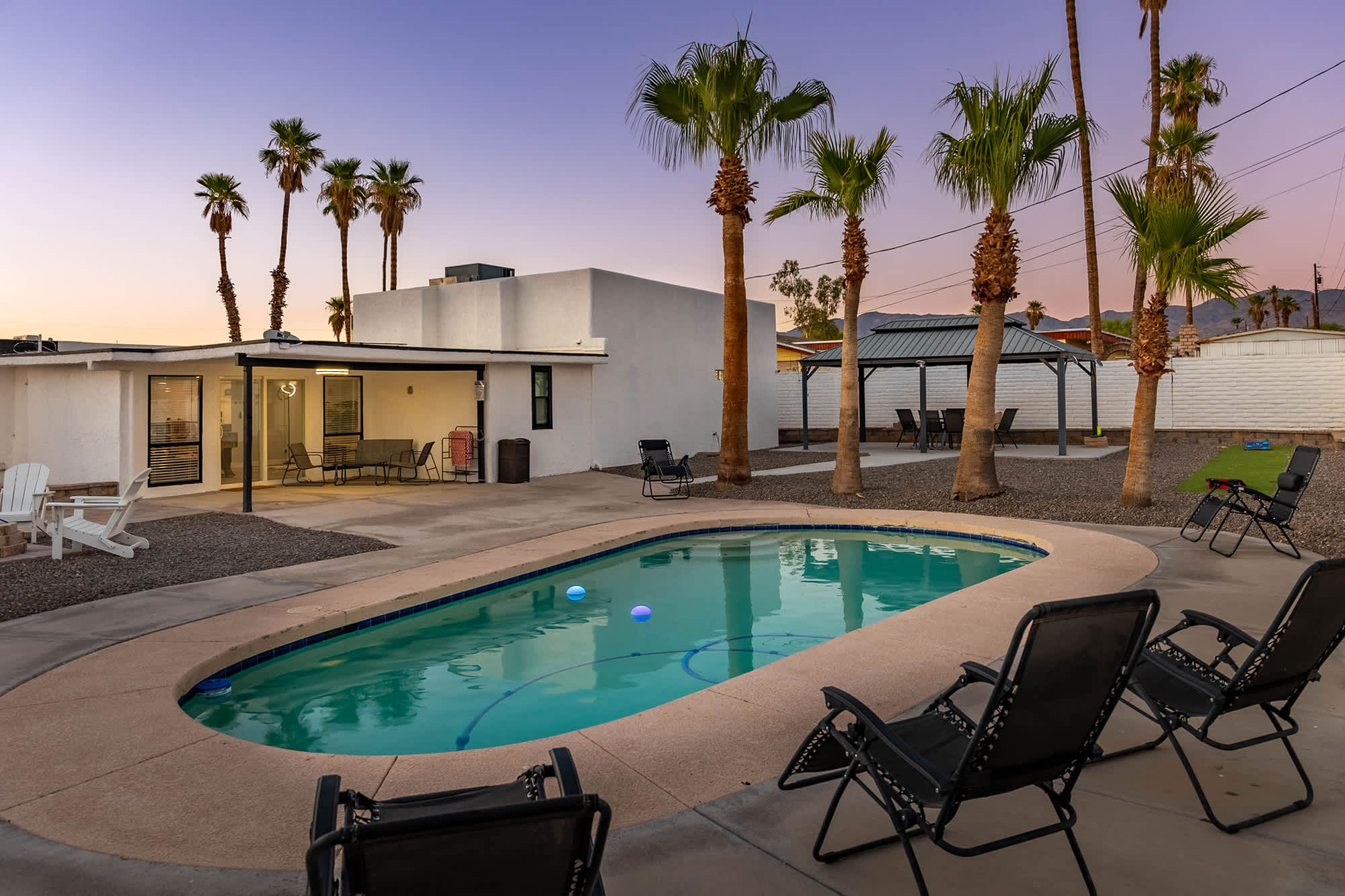 Poolside Retreat with Firepit & Game-Ready Fun