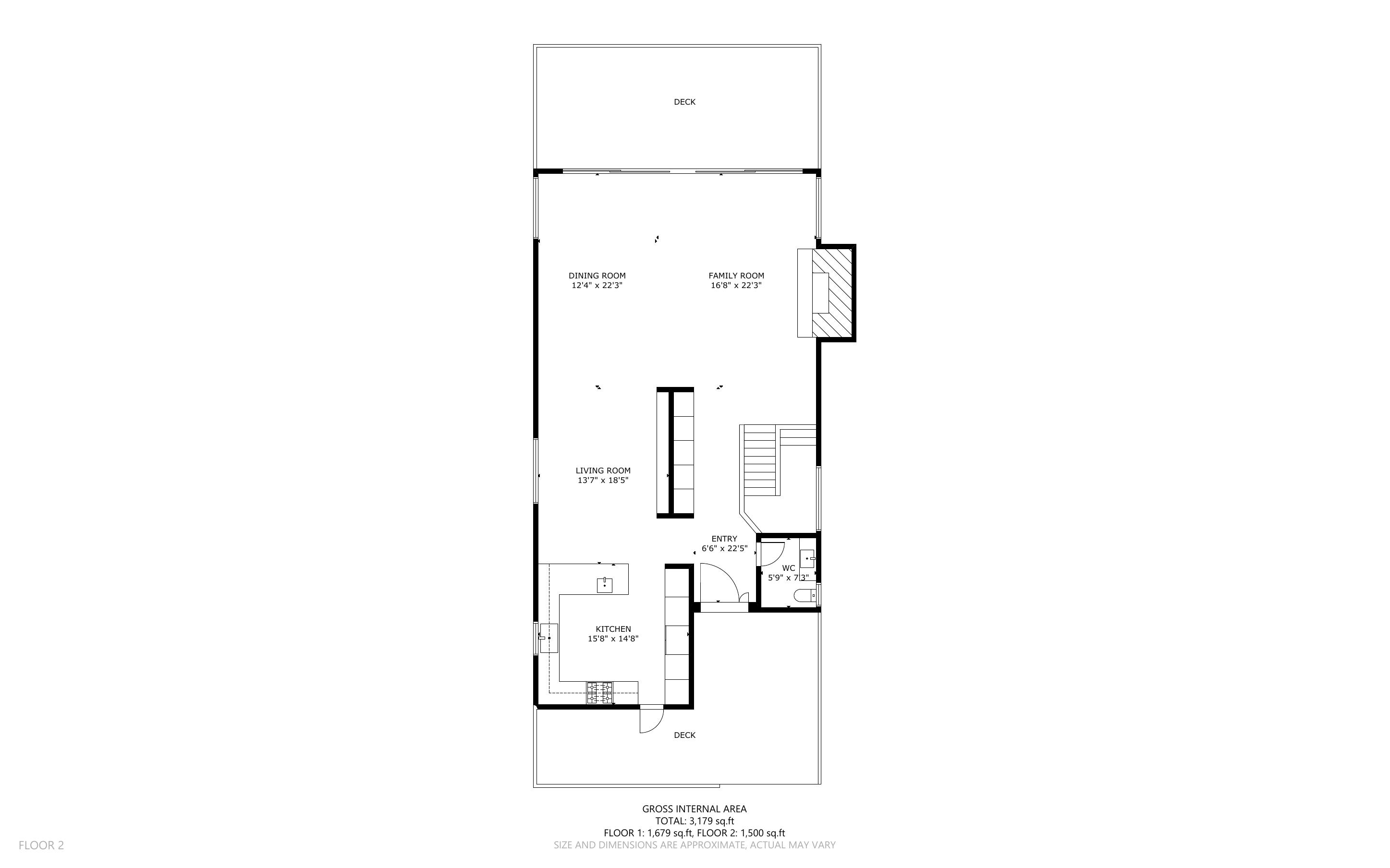 Plenty of room for everyone to gather, with expansive living areas that invite connection.