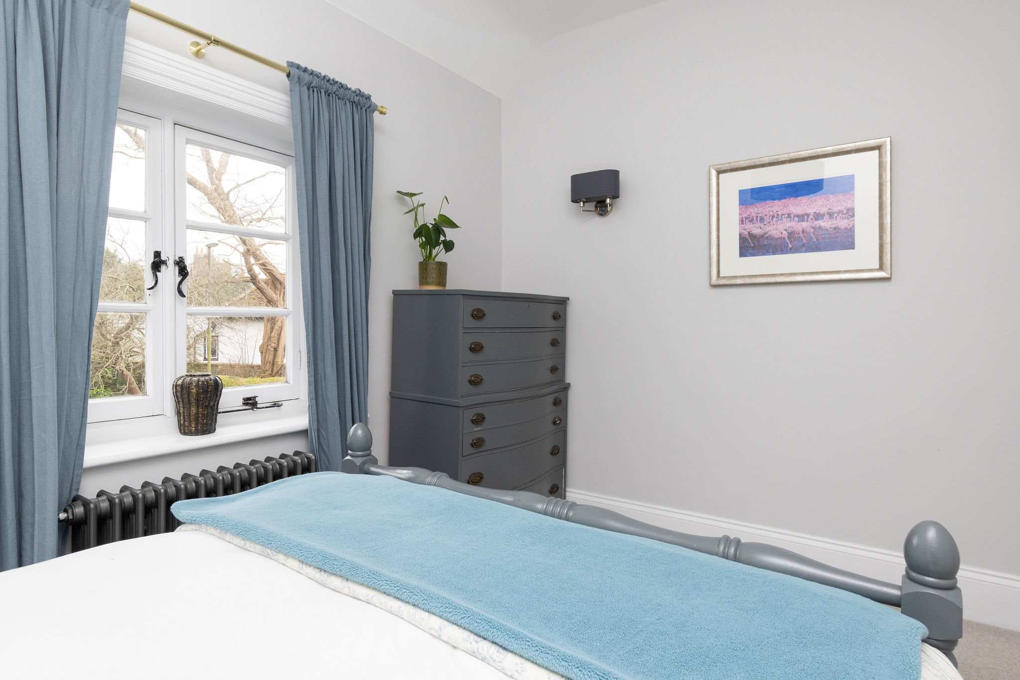 Classic decor and soft lighting create a calming space