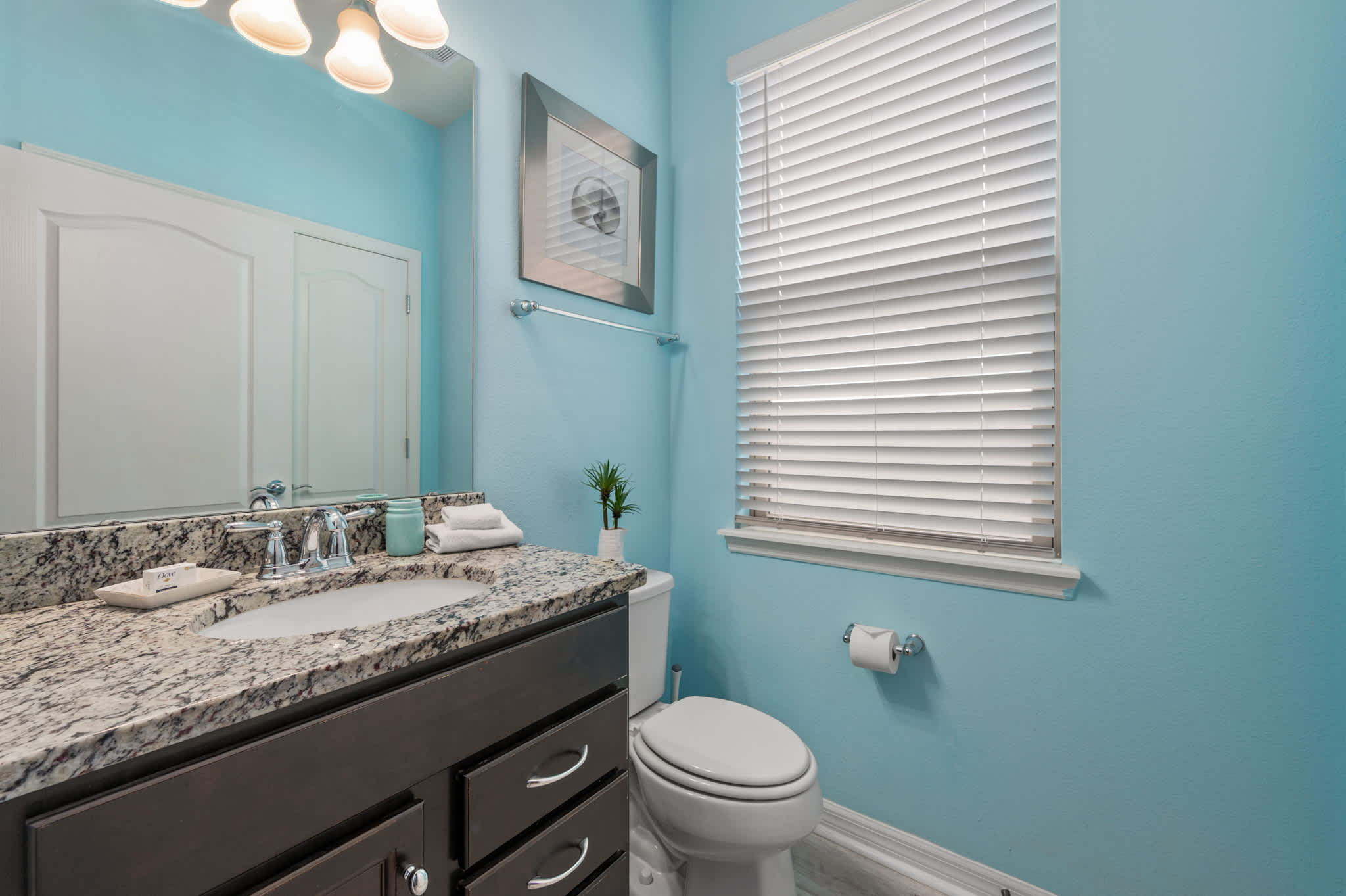 Half bathroom downstairs