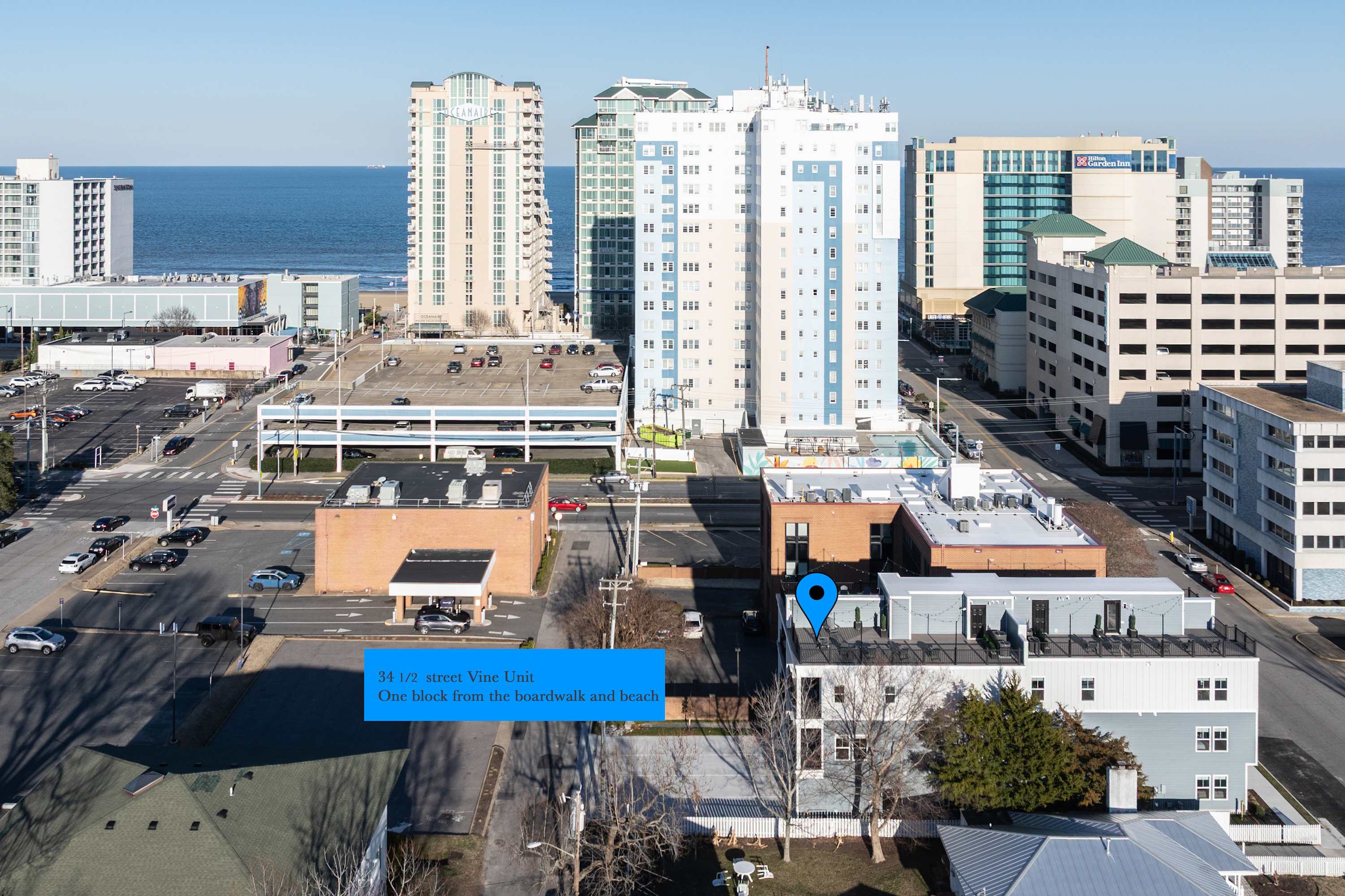 New Build-Rooftop-Steps From the Beach! Unit Vine