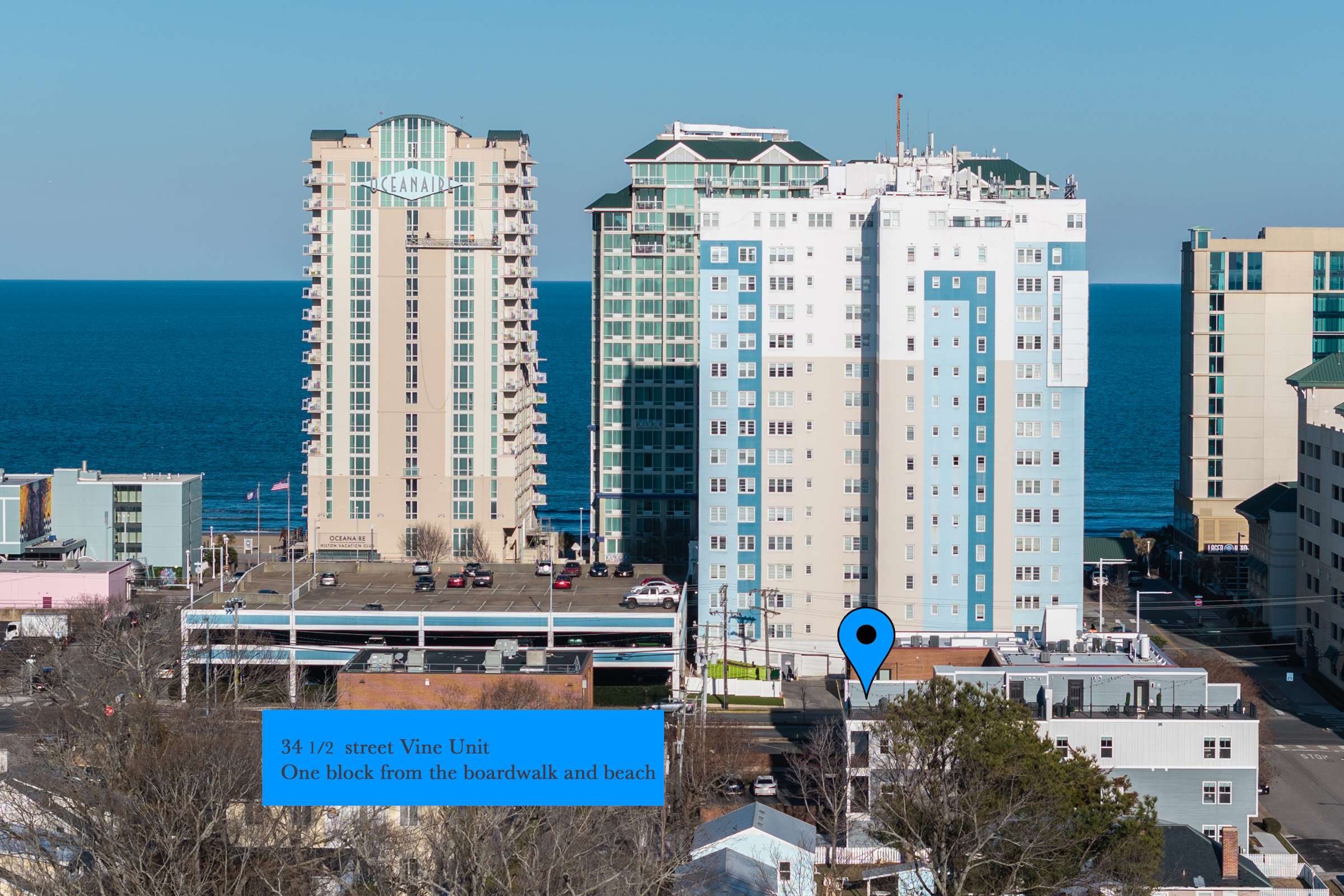 New Build-Rooftop-Steps From the Beach! Unit Vine