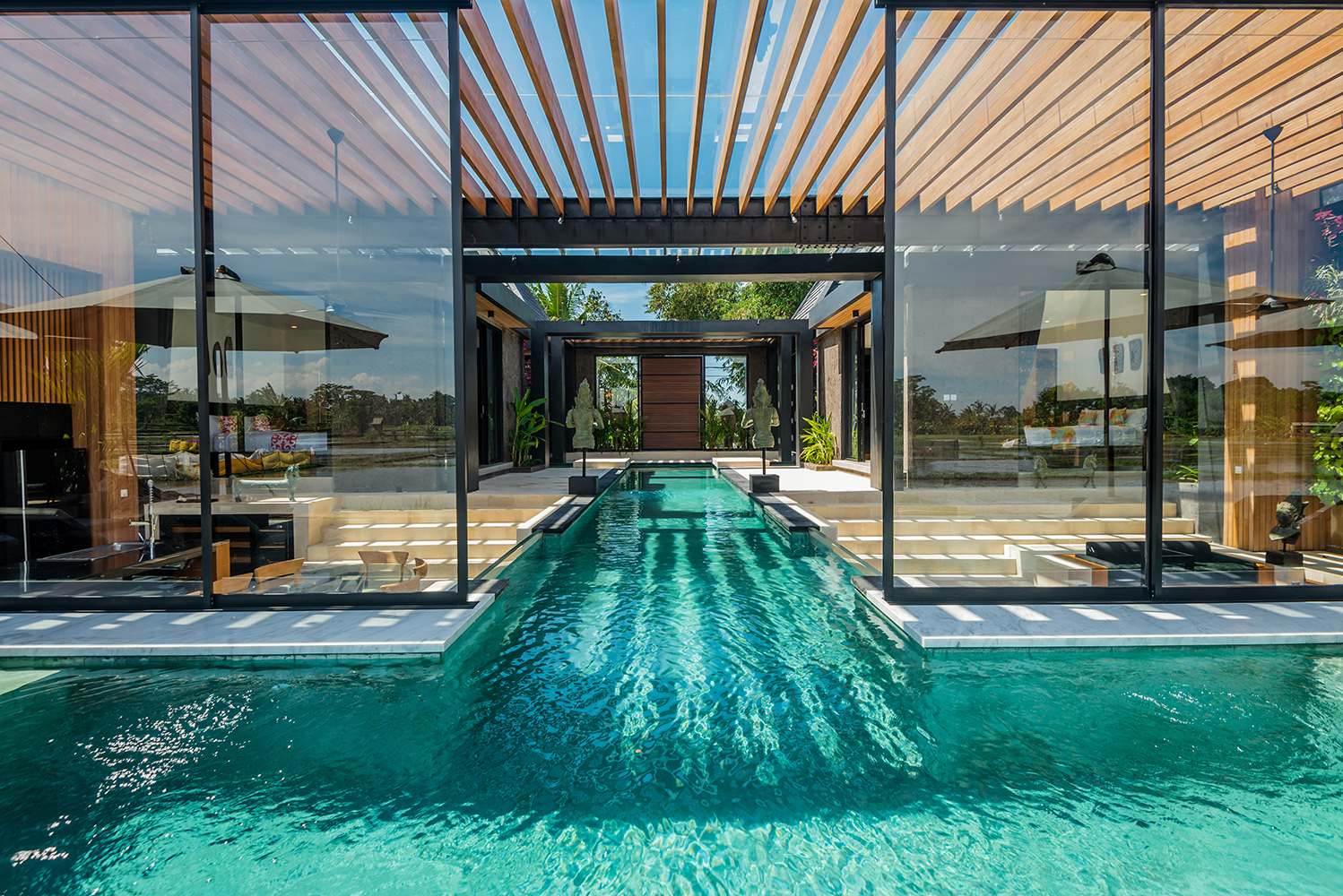 Santi 4BR Villa w/ Infinity Pool & Rice Field View — Ubud, Bali — vacation rental