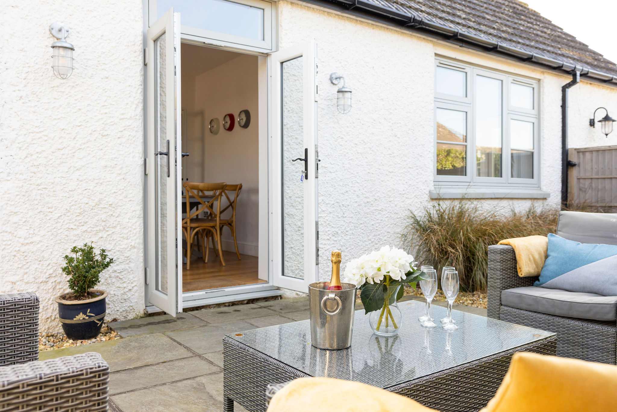 Why not enjoy sunset drinks outside after a long day spent exploring.