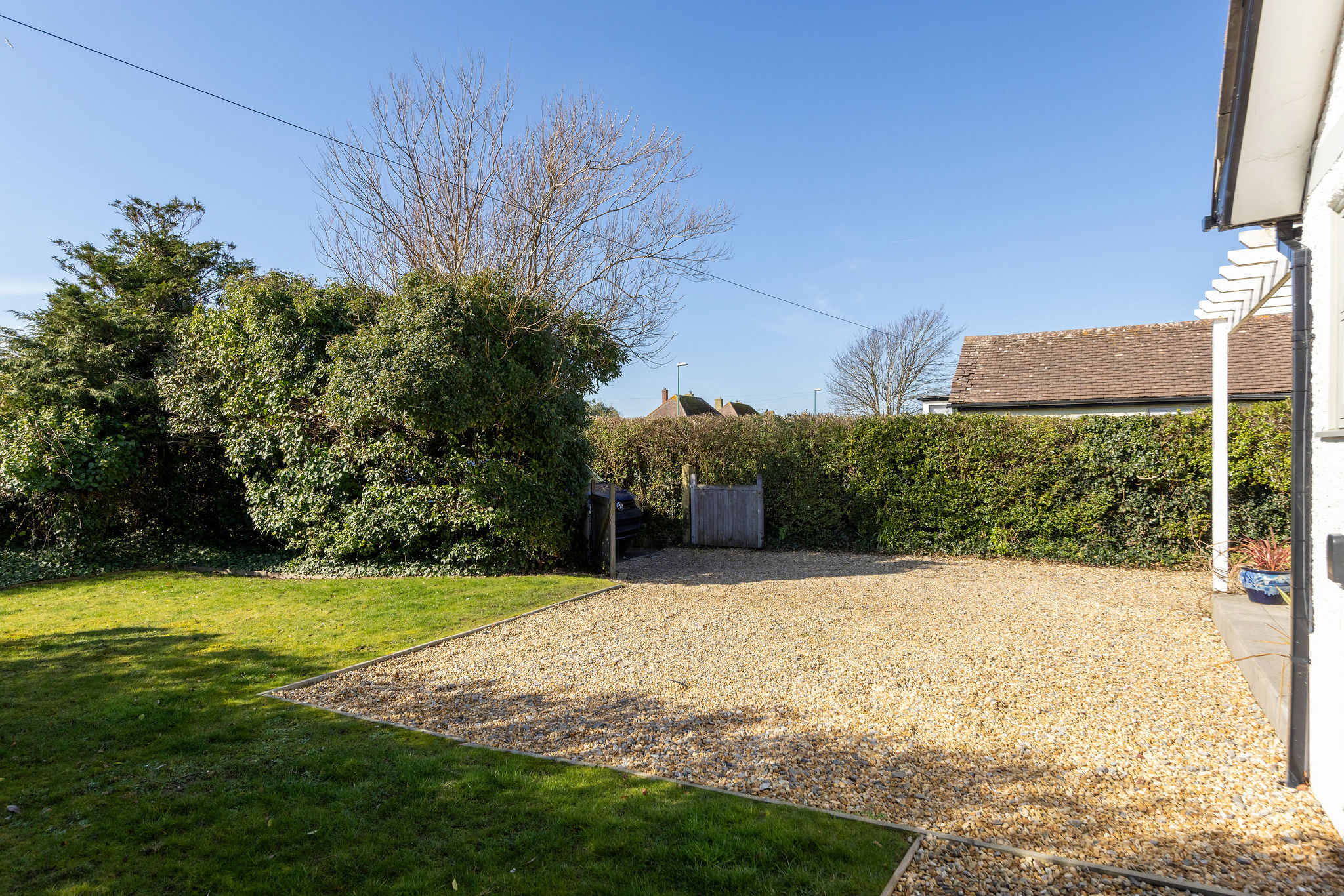 Ample parking for 3/4 cars