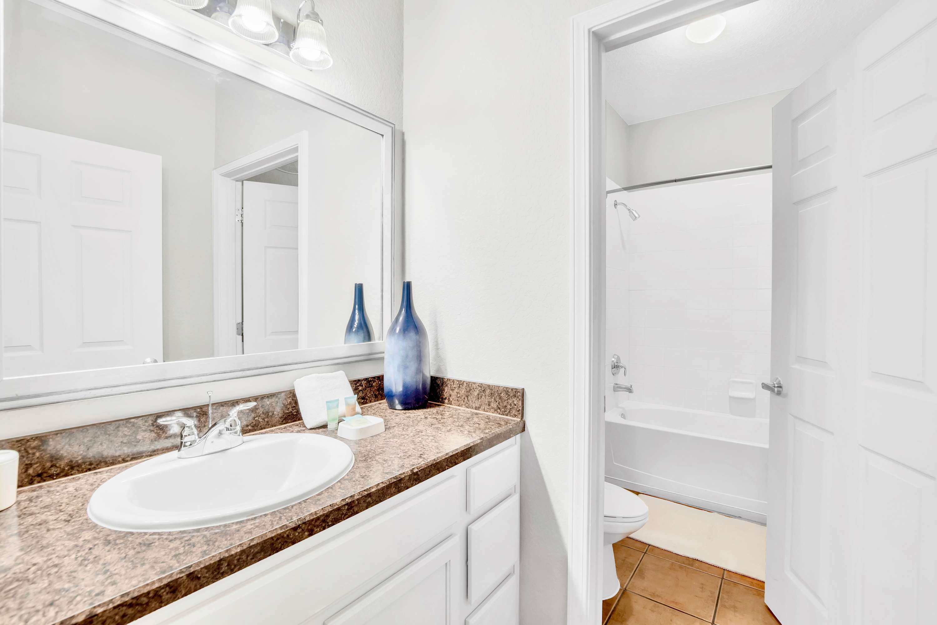 Full Bathroom with combined bathtub and shower 