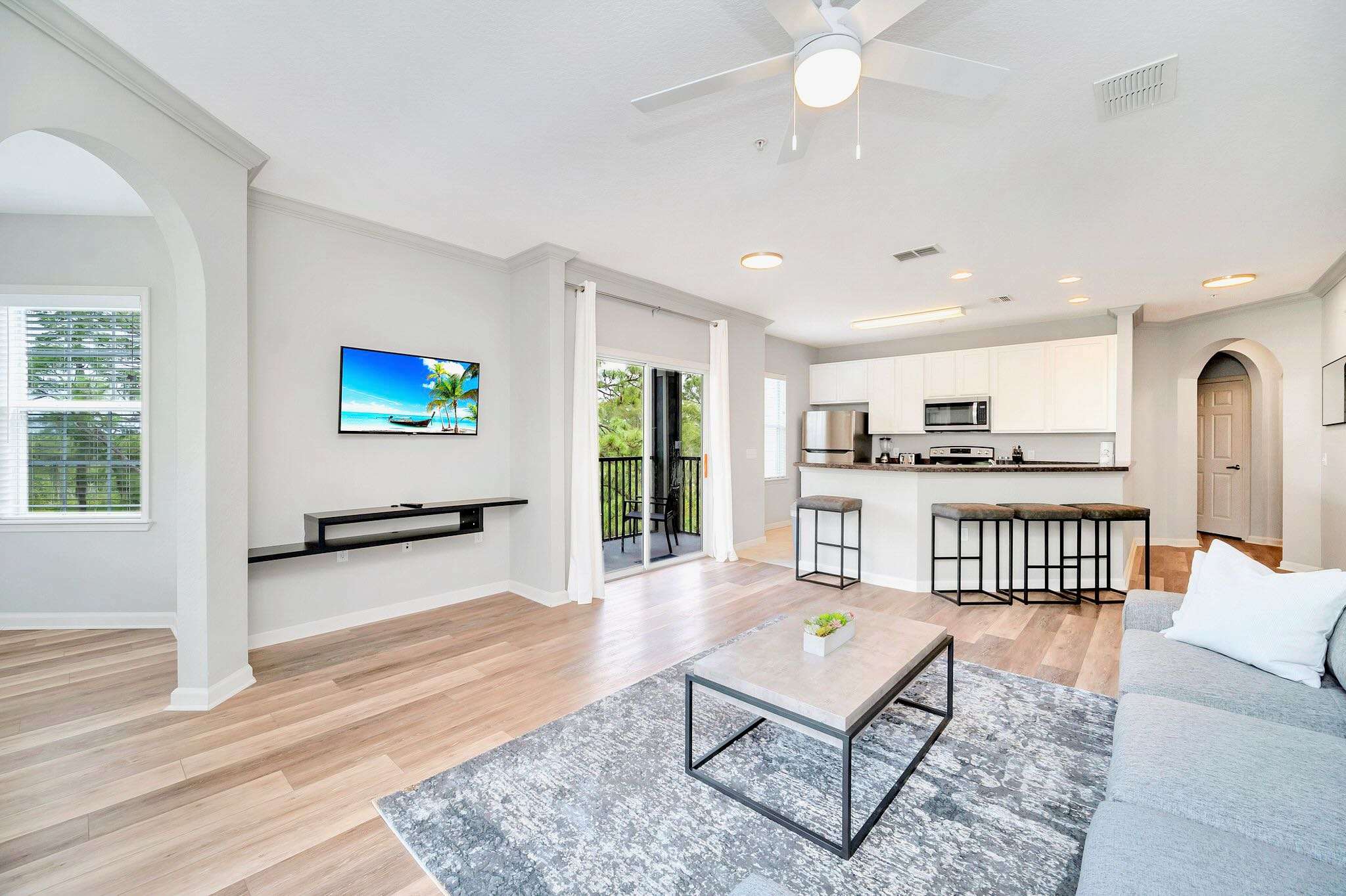 Living Room with Modern Furnishings 