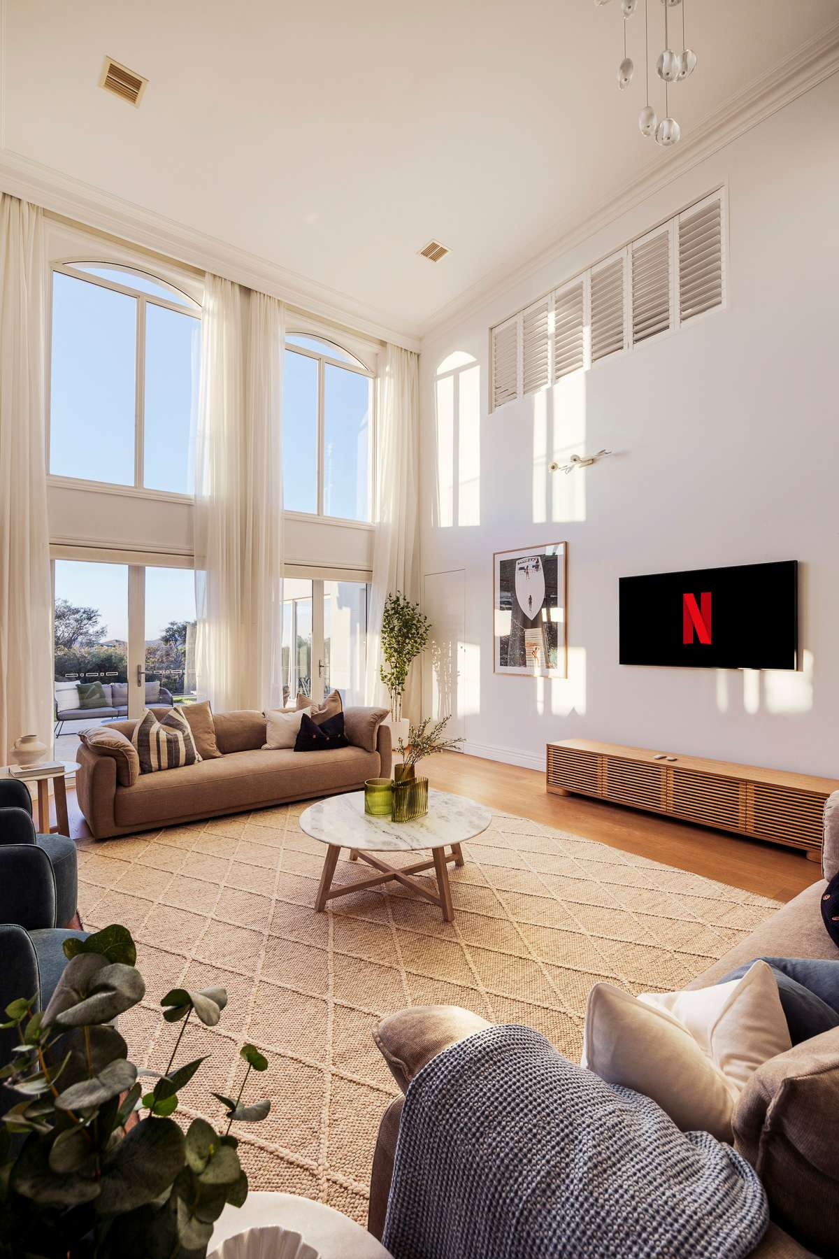 Main living room and TV