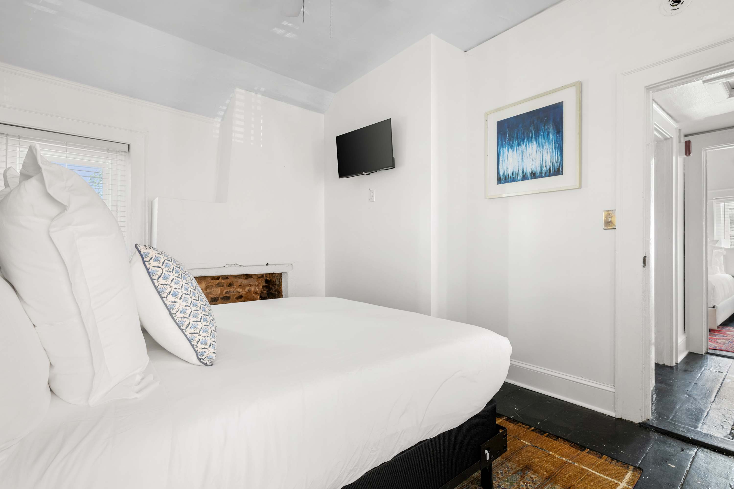 Bedroom #2: Queen Bed w/ TV