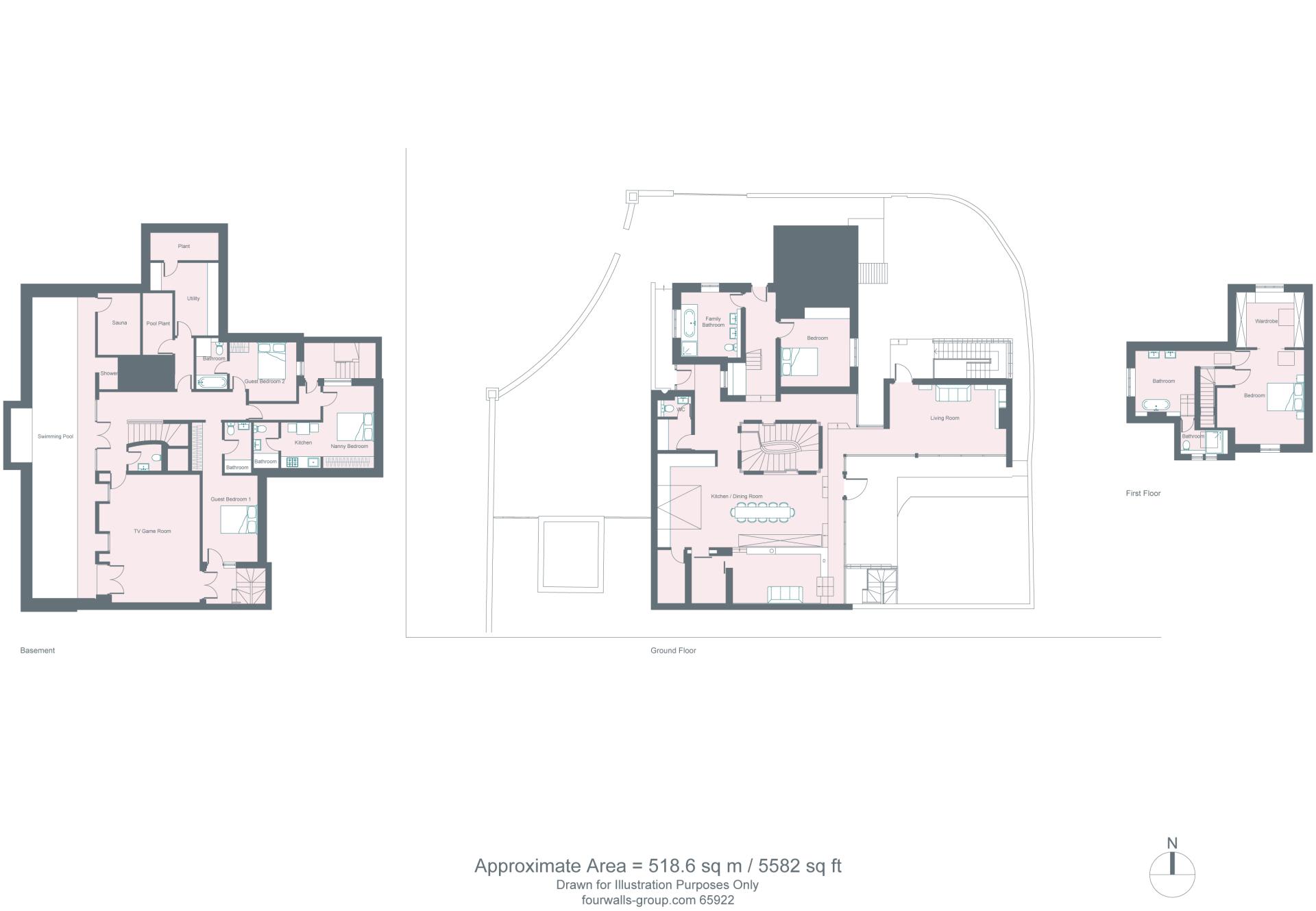 5 Bed House w/ indoor pool, sauna & private garden - Fulham in Fulham Palace Road SW6 6UB - Property image 83 - VivreStays