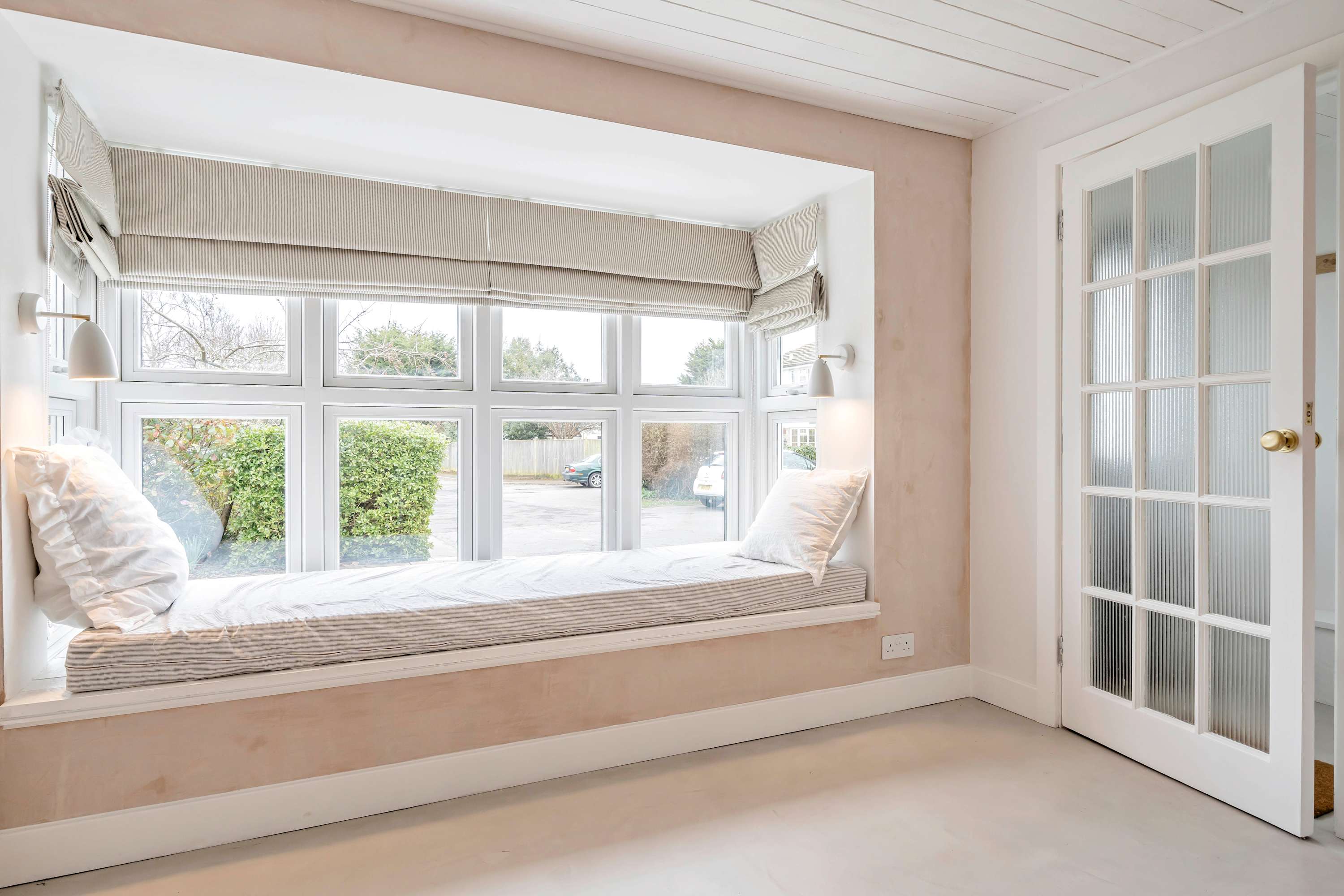 Soak up the sunshine in this dreamy window nook – the perfect spot for morning coffee or a quiet read.