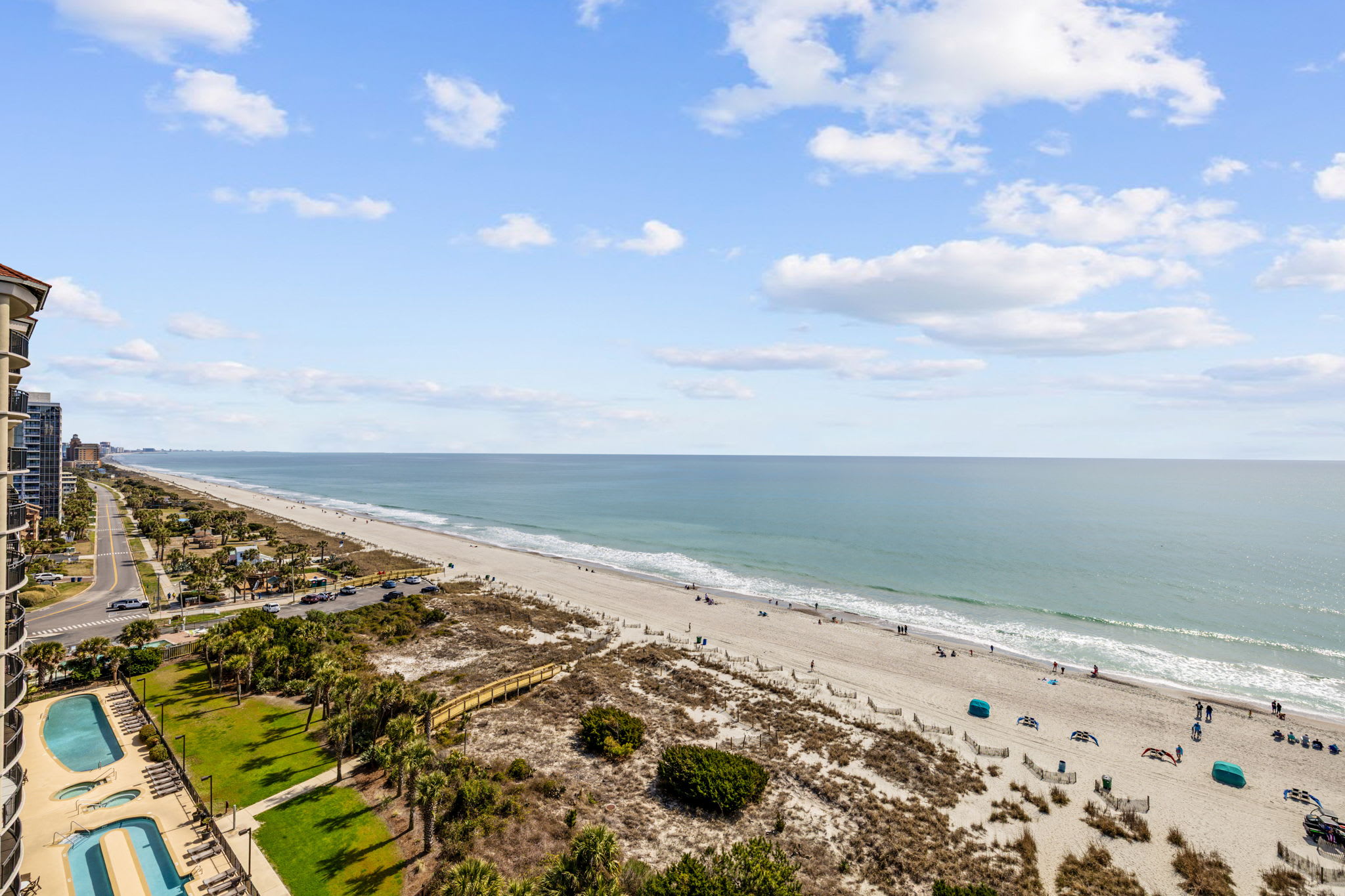 A peek of the beach view.