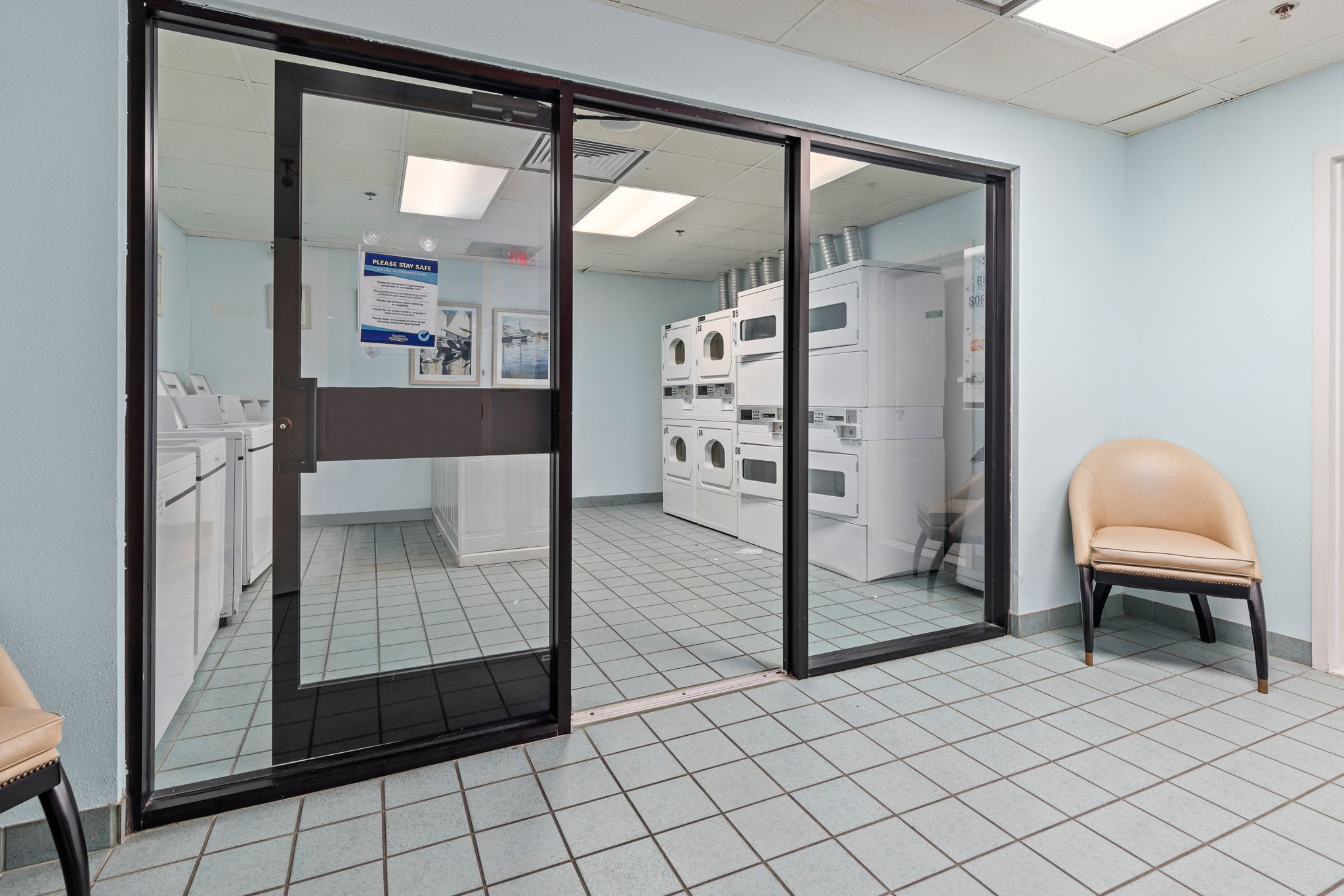 Laundry facility inside the Building for your convenience.