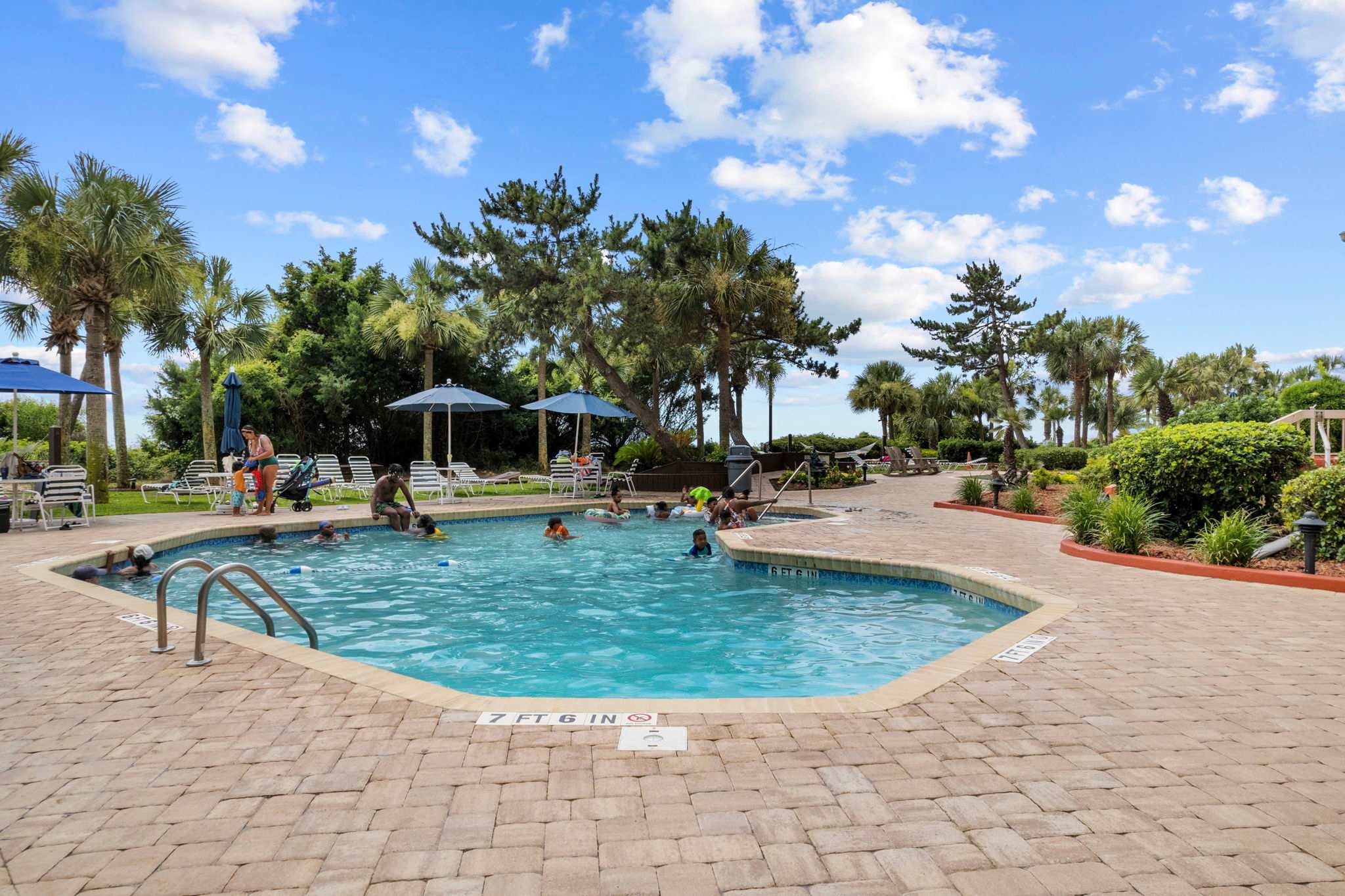 Soak up the sun, one splash at a time in our outdoor pool.