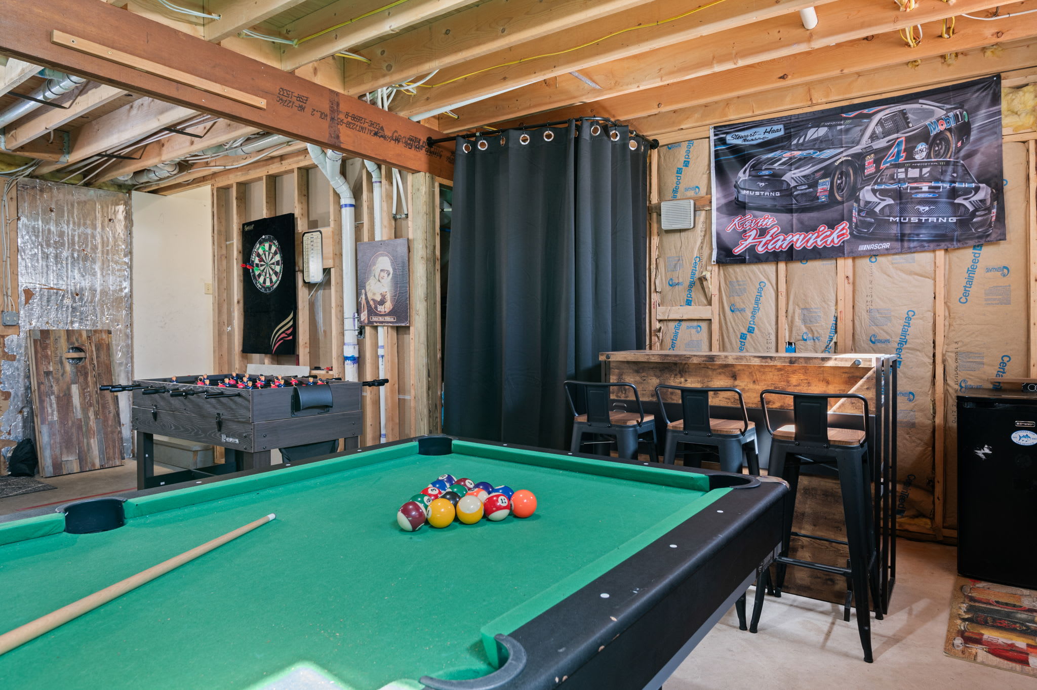 Shoot some pool or throw darts in the fully-equipped game room.