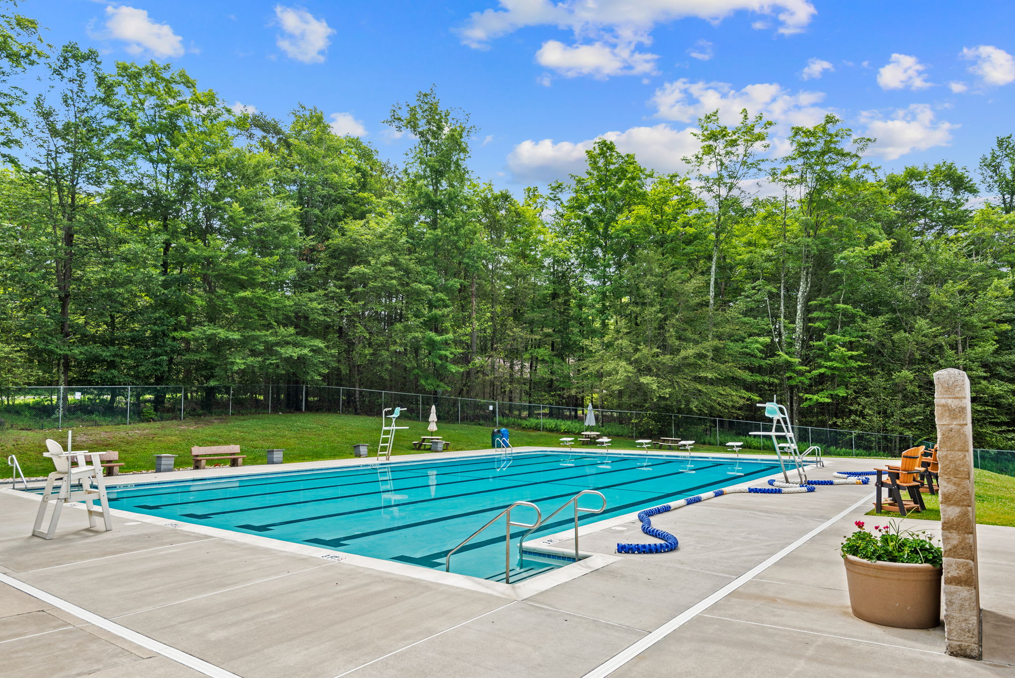 Take a refreshing dip in the sparkling community pool on warm summer days