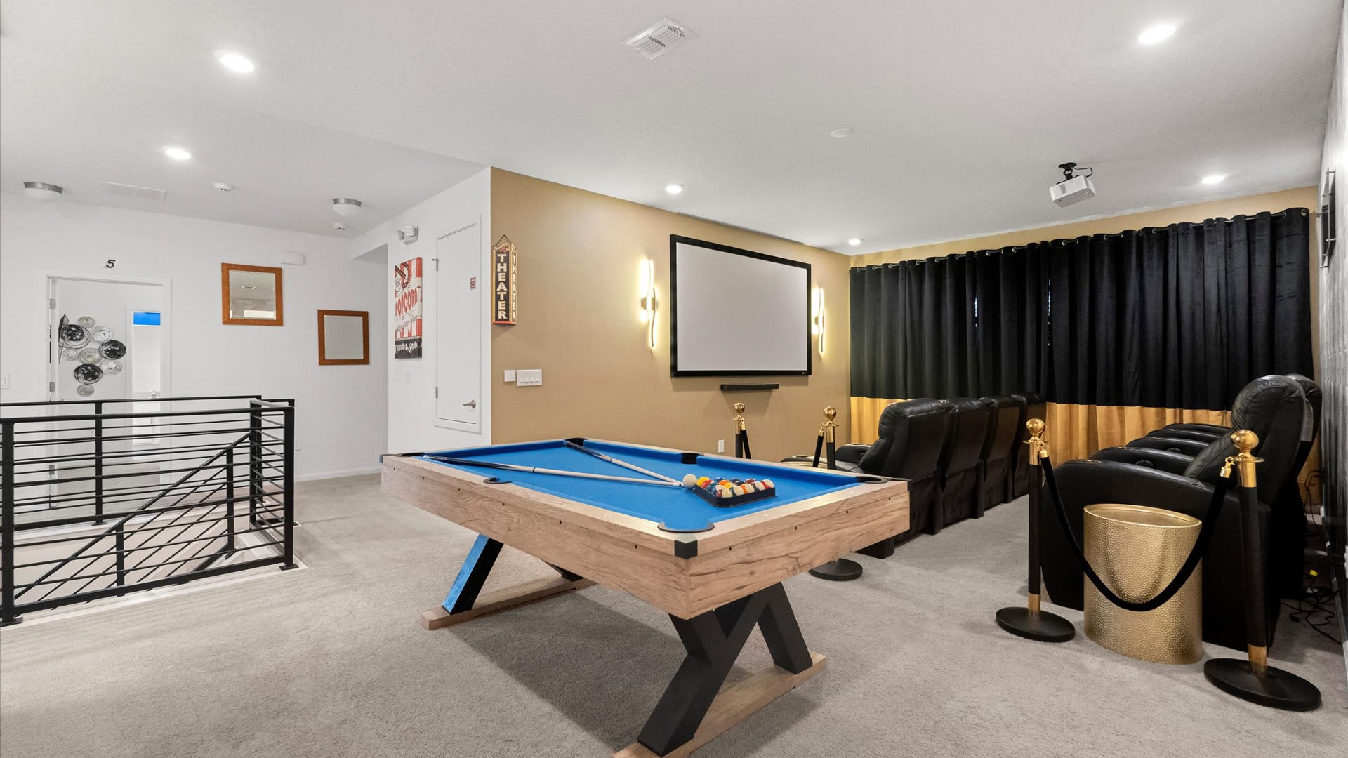 Billiards Table Upstairs