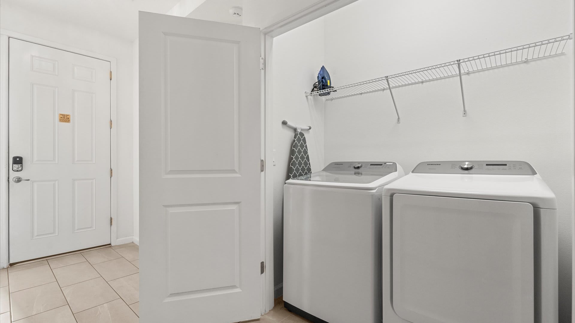 In-home laundry facilities with washer and dryer