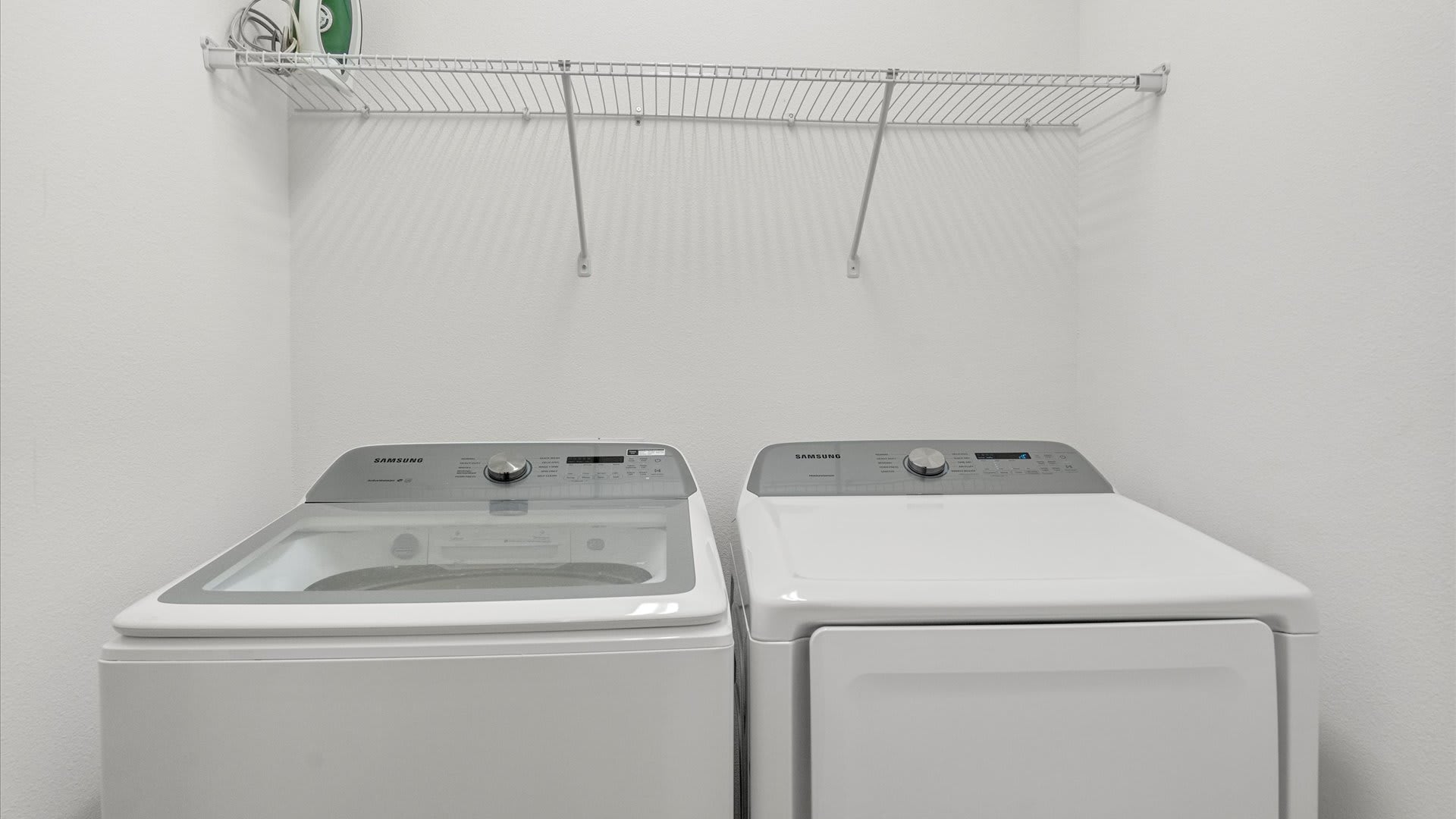 In-home laundry facilities with washer and dryer