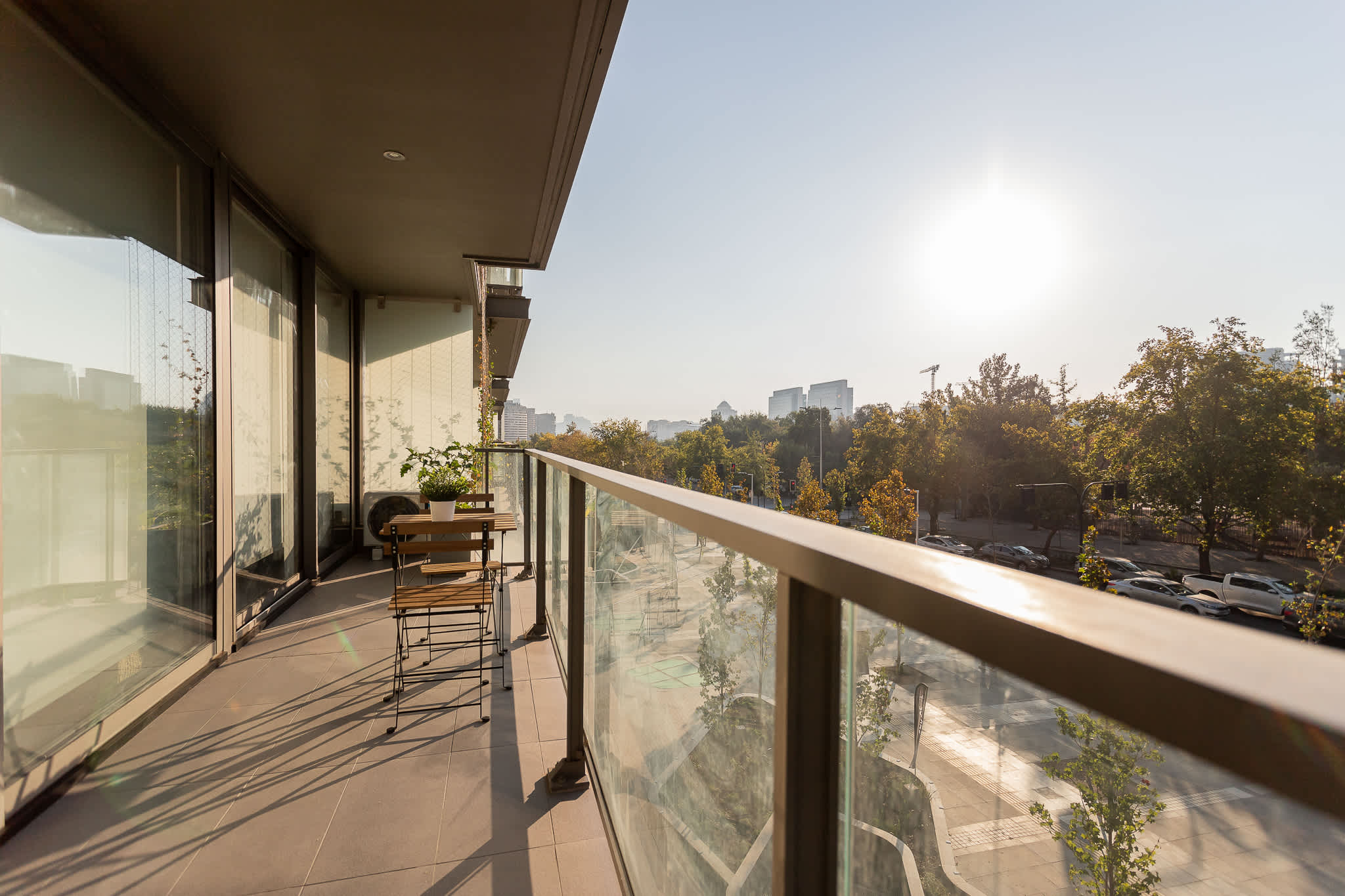 Enjoy serene moments on the balcony with stunning city views and warm sunlight. Perfect for relaxation and unwinding!