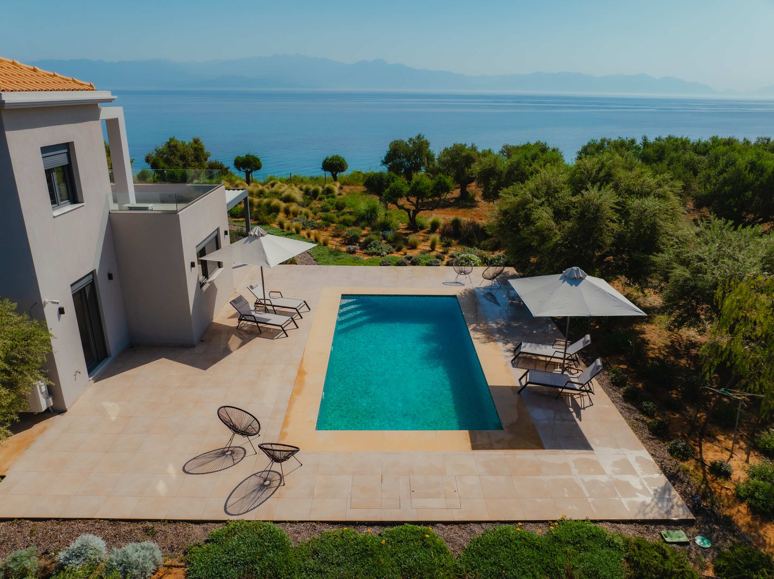 Seafront Villa Elaia, Private Pool & Majestic View — Charokopio, Messinia — vacation rental