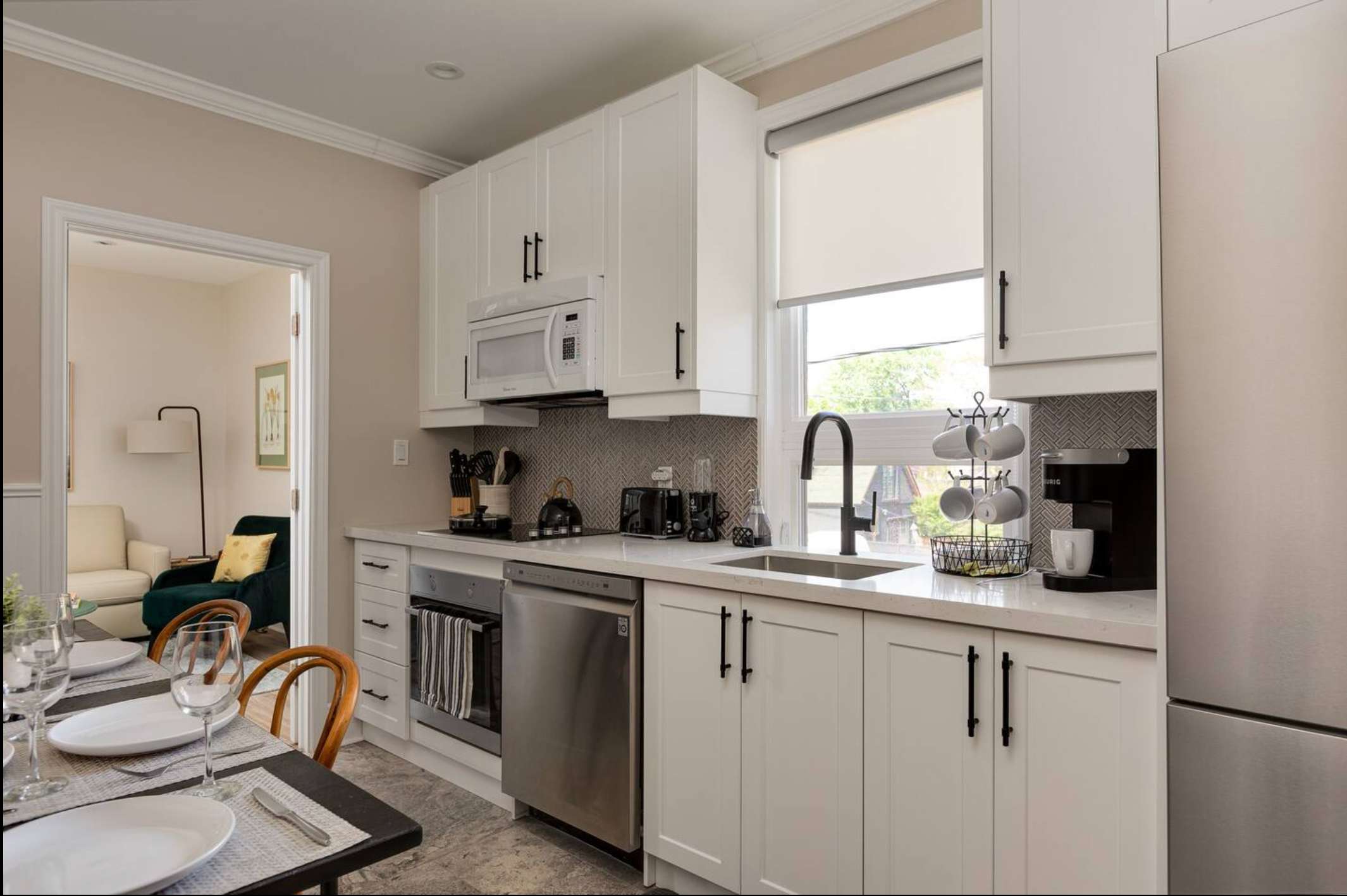 Modern fully equipped kitchen