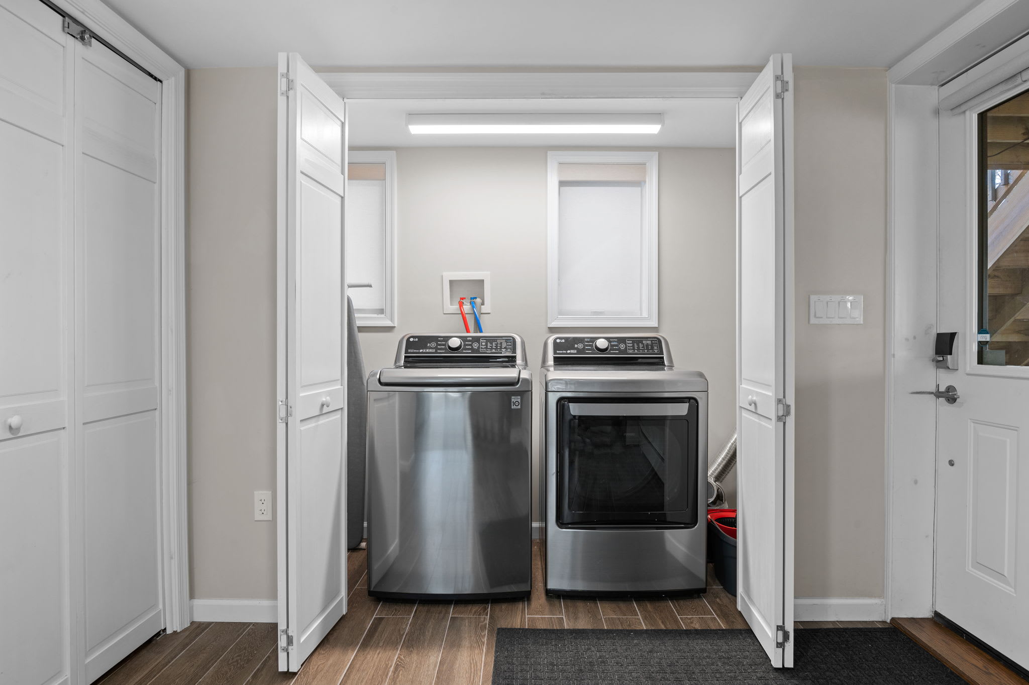 Laundry Made Easy
A full washer and dryer set right off the hallway to keep things fresh and convenient during your stay.
