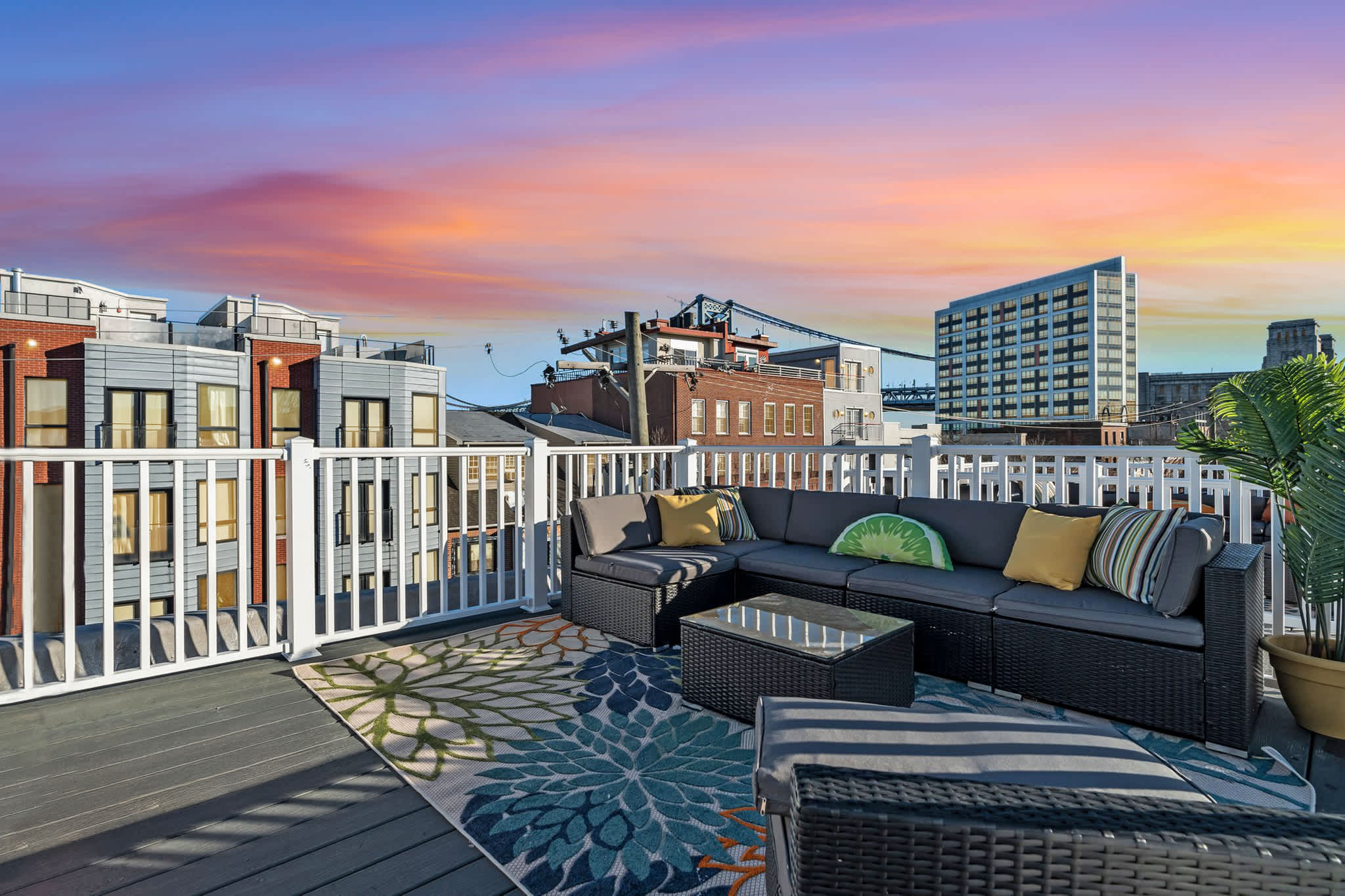 Enjoy a gorgeous sunset on the roof deck!