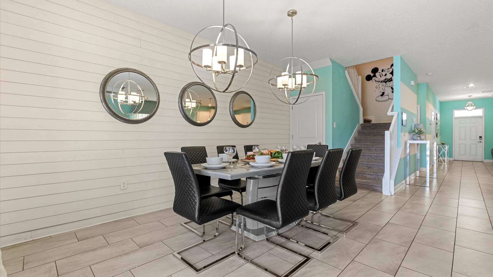 Indoor dining area for shared meals