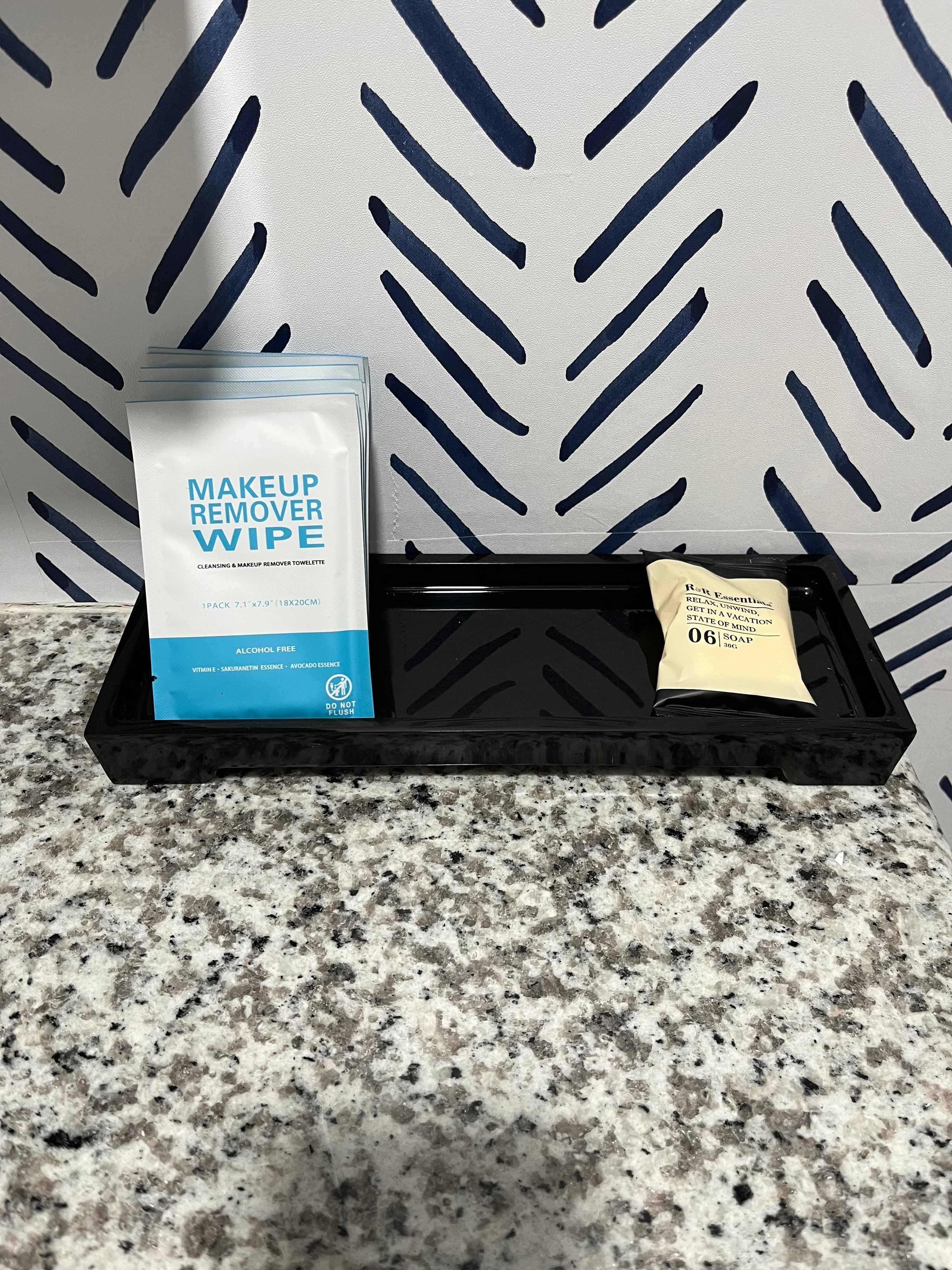 A Thoughtful Welcome
A little something extra awaits to make your stay feel special, right down to the sinkside details.