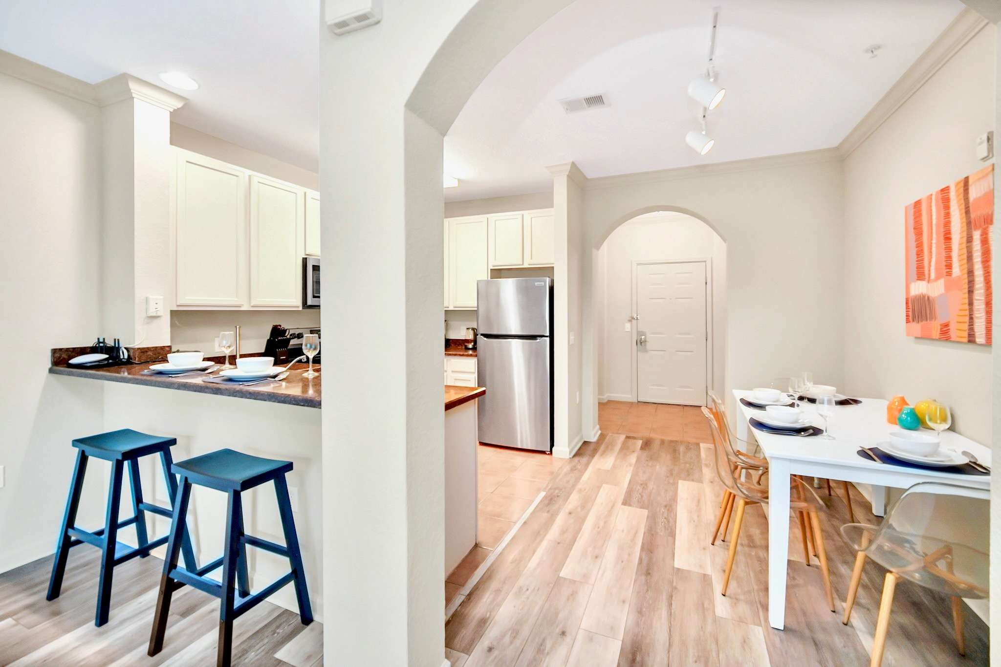 Kitchen and dining area