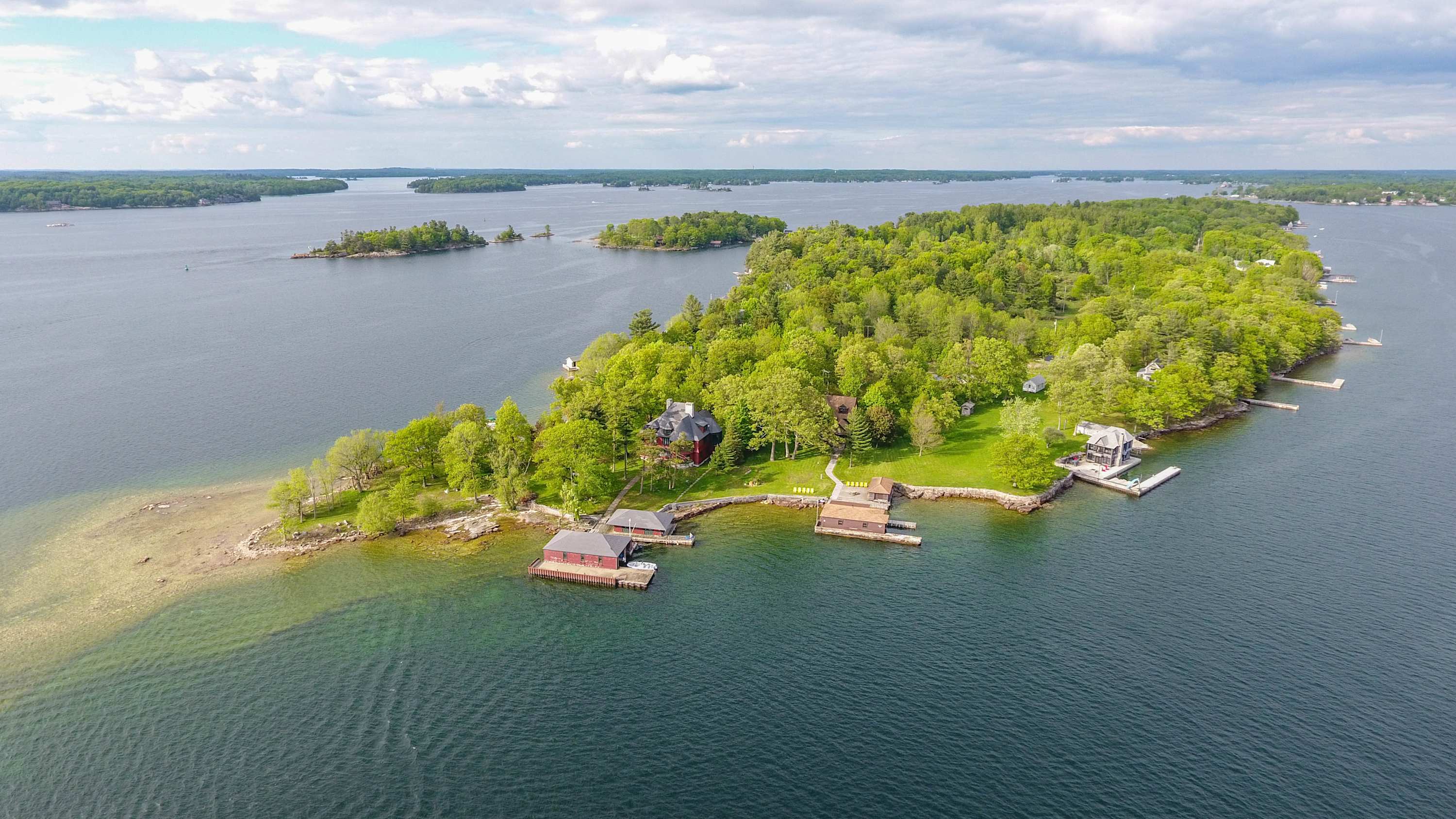 Waterfront Retreat on Round Island with boat dock — Thousand Islands, NY — vacation rental